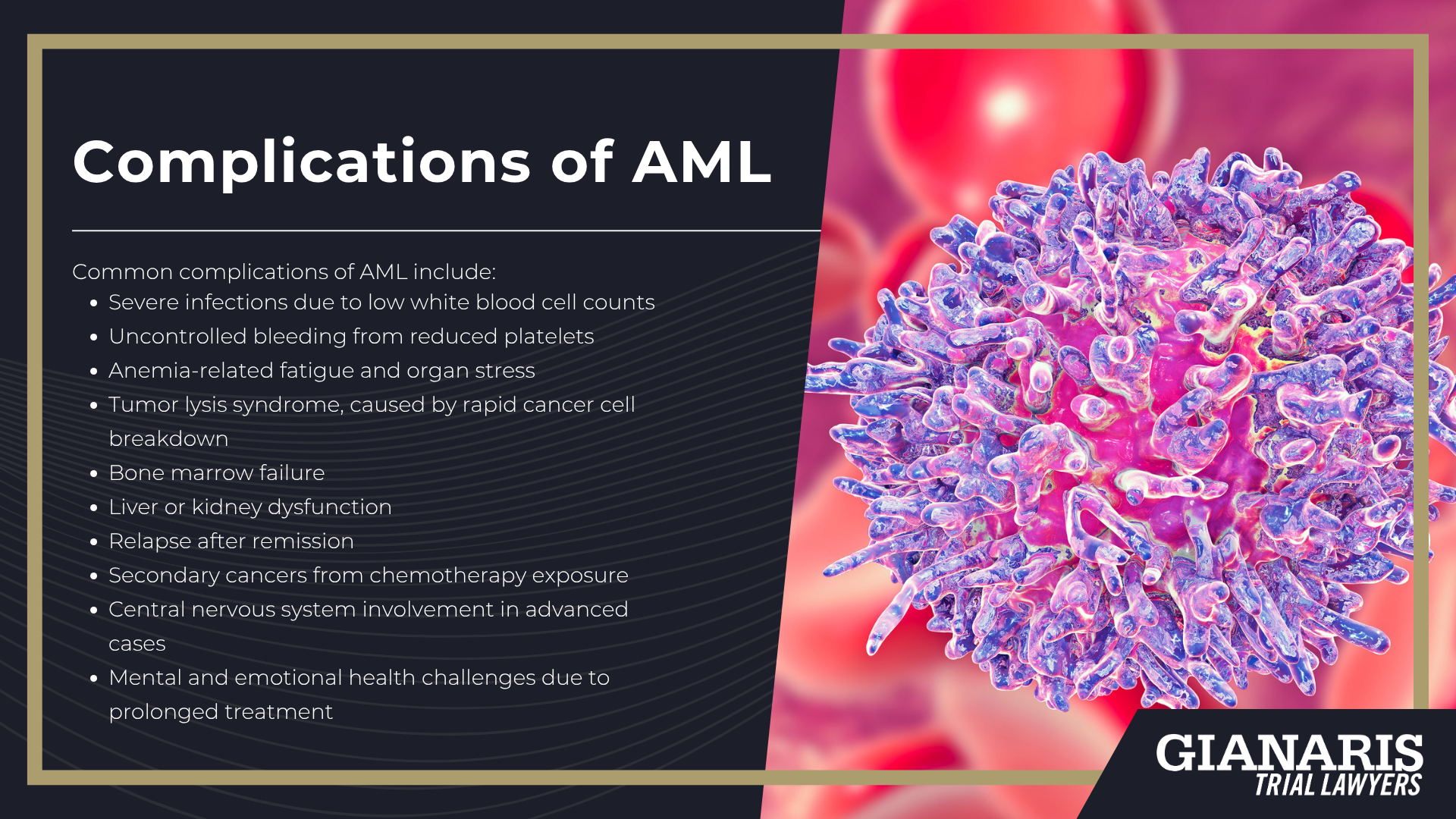 How is Acute Myeloid Leukemia Linked to Railroad Work; Complications of AML