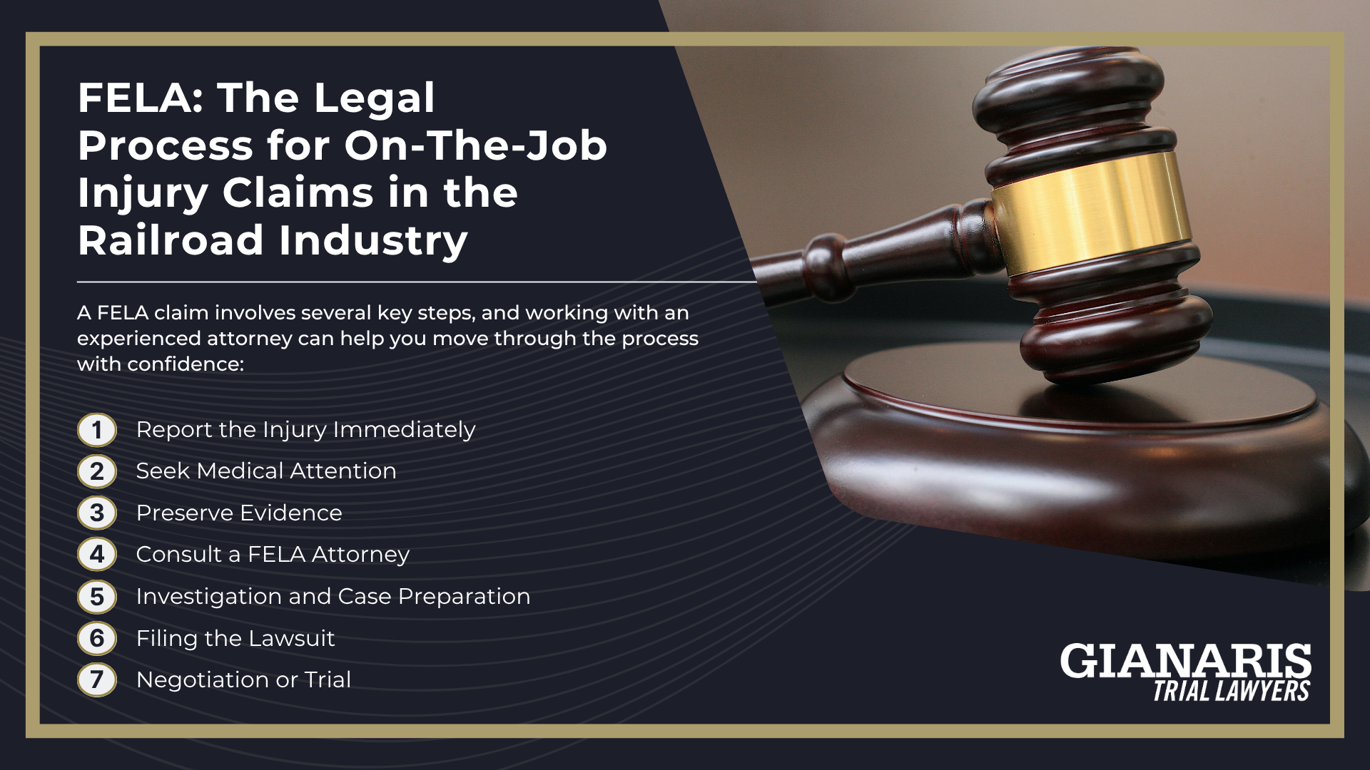 Types of Occupational Exposures on the Railroad Linked to Cancer Risk; How Much Does it Cost to Hire a Railroad Lawyer from Gianaris Trial Lawyers; FELA_ The Legal Process for On-The-Job Injury Claims in the Railroad Industry