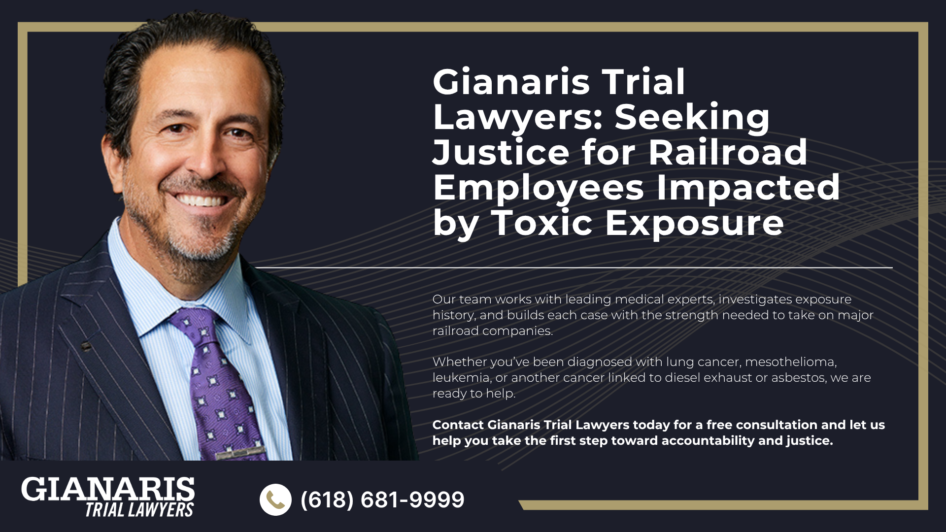 Serious Health Risks Faced by Railroad Workers; Types of Chemical Exposure in the Railroad Industry; What Jobs on the Railroad are Most at Risk of Chemical Exposure; Do You Qualify for a Railroad Cancer Lawsuit; Gathering Evidence for a Toxic Exposure Claim; Gianaris Trial Lawyers_ Seeking Justice for Railroad Employees Impacted by Toxic Exposure