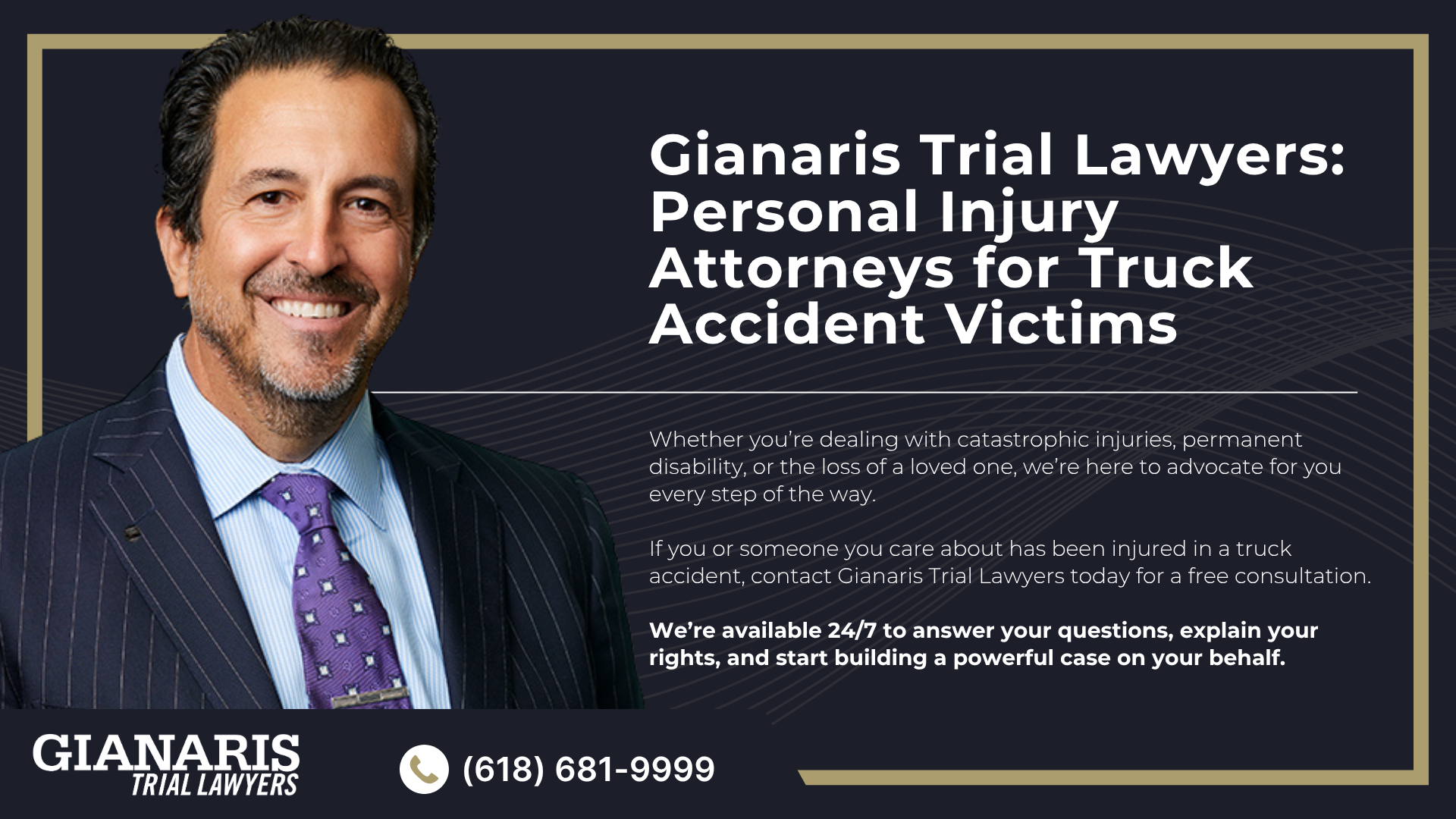 Meet Our Team of Experienced Collinsville Truck Accident Lawyers; How Much Does it Cost to Hire a Truck Accident Attorney from Gianaris Trial Lawyers; The Legal Process for a Truck Accident Claim in Collinsville, IL; Gathering Evidence for a Truck Accident Case; Types of Damages in a Truck Accident Case; Common Causes of Semi-Truck Accidents; Common Truck Accident Injuries; Do You Qualify for a Truck Accident Lawsuit; Gianaris Trial Lawyers_ Your Experienced Motorcycle Accident Lawyer