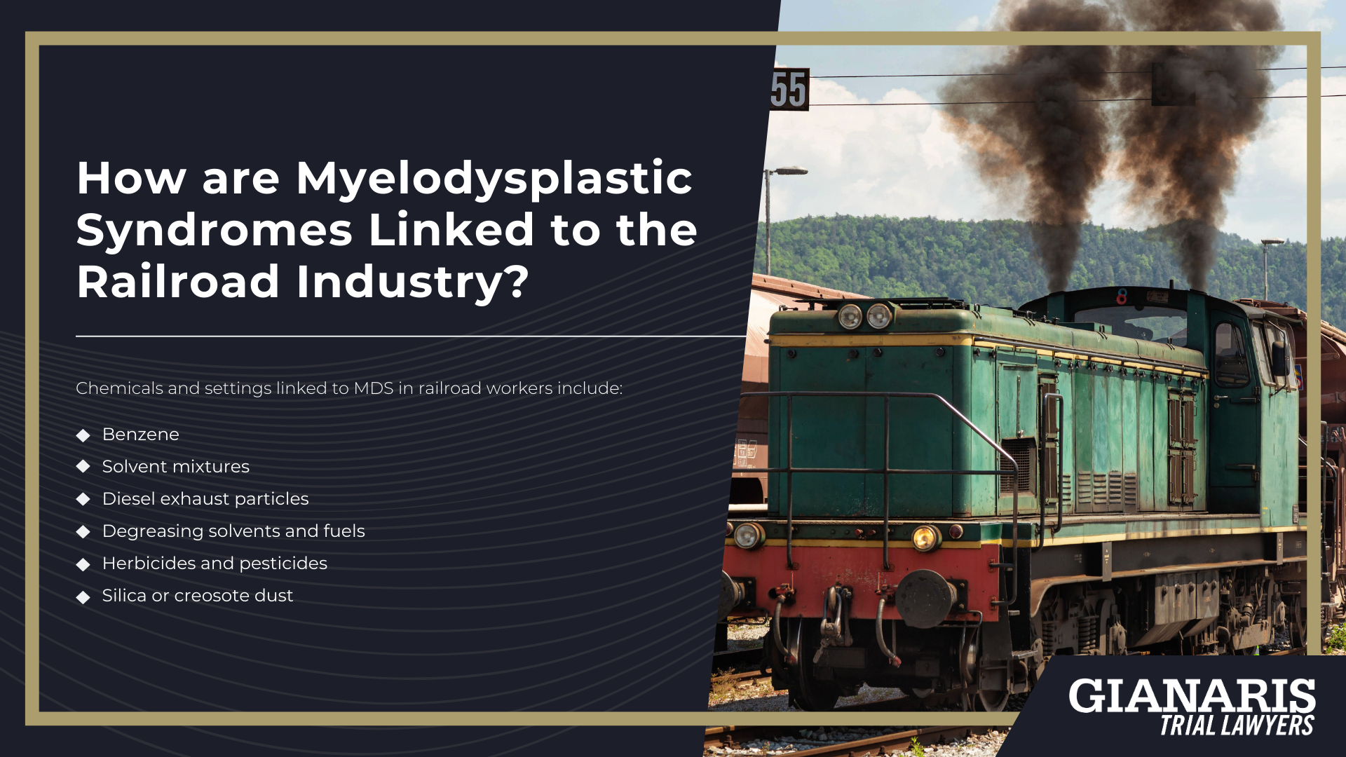 How are Myelodysplastic Syndromes Linked to the Railroad Industry