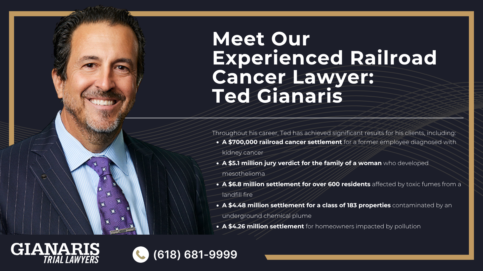 Meet Our Experienced Railroad Cancer Lawyer_ Ted Gianaris