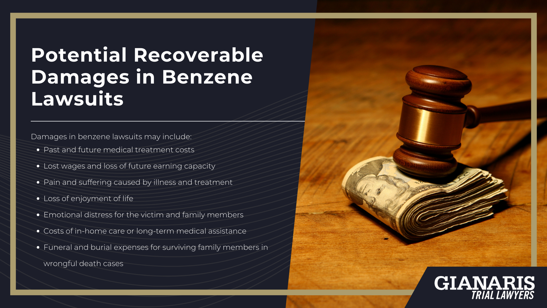 How are People Exposed to Benzene; Occupational Exposure_ Workers at Risk; Environmental Exposure to Benzene_ Communities at Risk; Health Effects Linked to Benzene Exposure; Types of Cancer Linked to Benzene Exposure; Non-Cancer Health Effects of Benzene Exposure; Do You Qualify for a Benzene Exposure Lawsuit; Evidence in Benzene Lawsuits; Potential Recoverable Damages in Benzene Lawsuits
