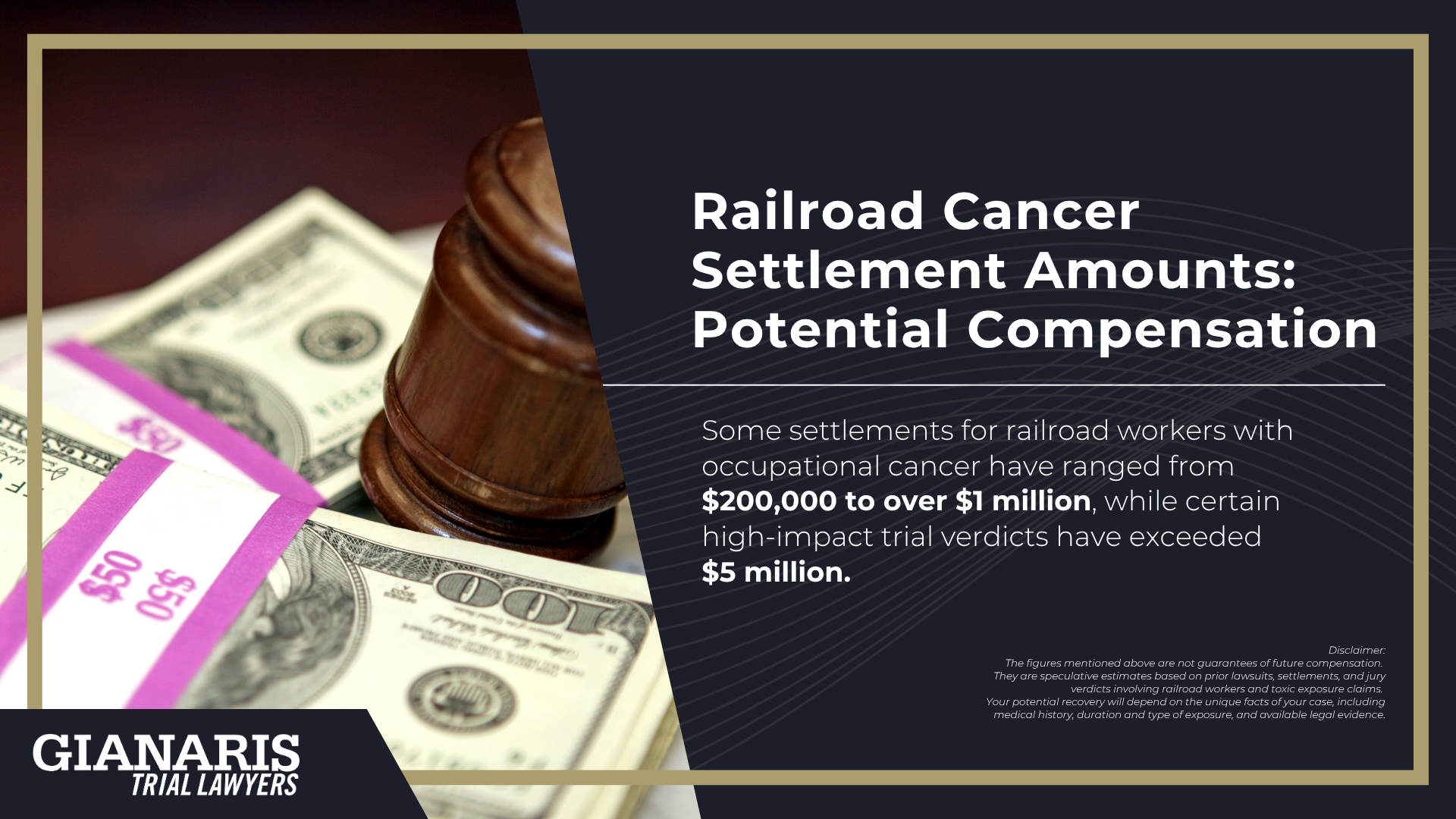 Meet Our Experienced Railroad Cancer Lawyer_ Ted Gianaris; Diesel Exhaust, Locomotive Crews & Cancer; How Much Does it Cost to Hire an Experienced Attorney from Gianaris Trial Lawyers?; Railroad Worker Cancer Diagnosis_ Toxic Chemicals Linked to Increased Risk of Serious Illnesses; What Railroad Workers are Especially at Risk; Types of Cancer and Other Serious Illnesses Suffered by Former Railroad Workers; The Legal Process for Railroad Cancer Lawsuits Explained; Gathering Evidence for Your Claim; Damages in Railroad Cancer Lawsuits; Railroad Cancer Settlement Amounts_ Potential Compensation