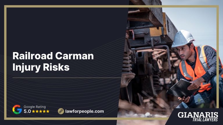 Railroad Carman Injury Risks; Physical Injury and Chemical Exposure Risks Faced by Railroad Carmen; Physical Injury Risks for Railroad Carmen; Chemical Exposure Risks for Railroad Carmen; How Do FELA Claims Allow Injured Railroad Workers to Seek Fair Compensation; Gathering Evidence for a FELA Claim; Damages in FELA Lawsuits; Gianaris Trial Lawyers_ Representing Injured Railroad Workers