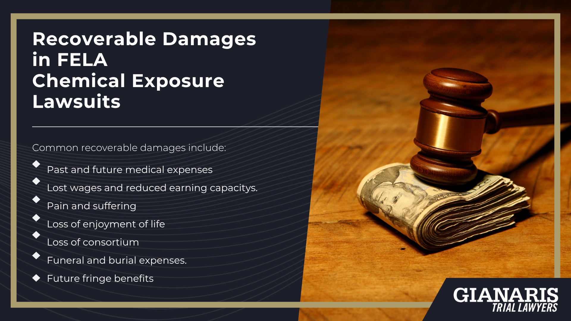 Evidence in FELA Chemical Exposure Claims; Recoverable Damages in FELA Chemical Exposure Lawsuits