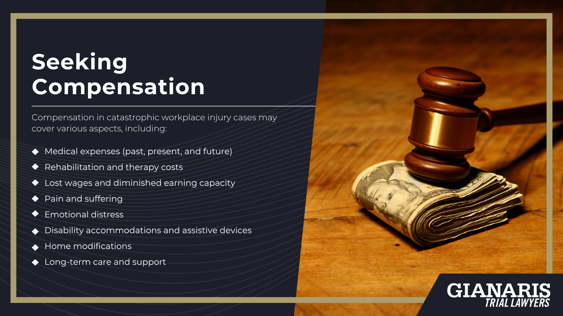 Suffering a Catastrophic Injury in the Workplace; Seeking Compensation