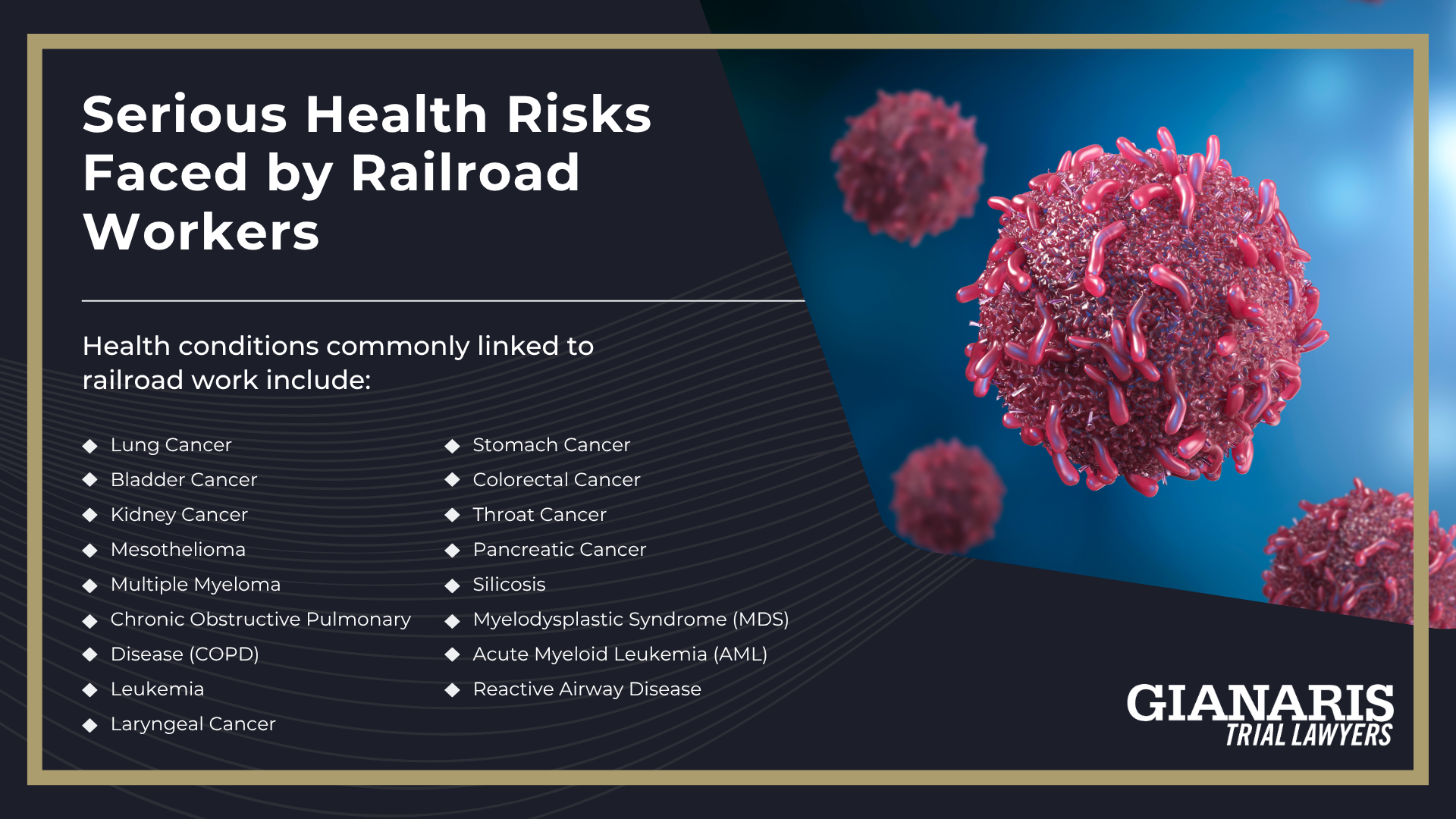Serious Health Risks Faced by Railroad Workers
