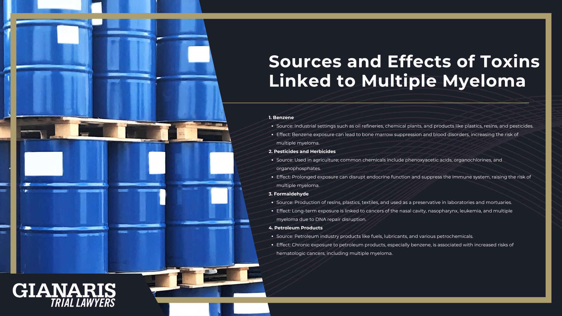 Types of MDS; Occupations Most at Risk for Developing Multiple Myeloma; Sources and Effects of Toxins Linked to Multiple Myeloma