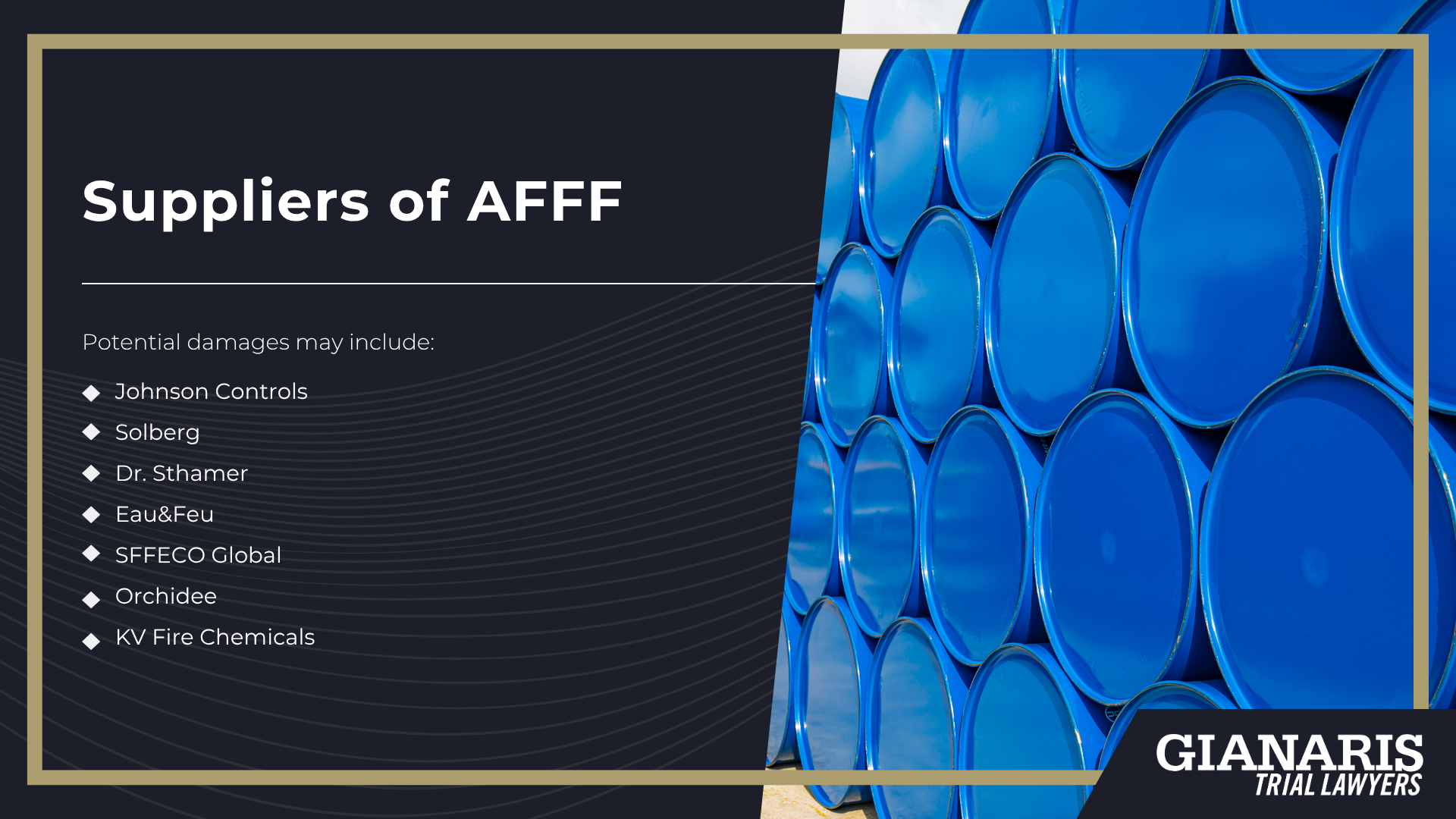 File a Claim in the AFFF Multidistrict Lawsuit (AFFF MDL); Industries Using AFFF; Who Can File A Claim; AFFF in the Military; Manufacturers of AFFF; Suppliers of AFFF