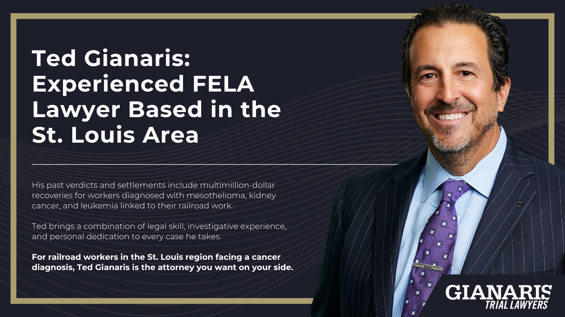 Injured Railroad Employees Can Seek Significant Compensation Under FELA; Types of Damages in FELA Claims; How Much Compensation Can You Seek in a FELA Case; How is FELA Different from Standard Workers’ Compensation; The FELA Claims Process Explained; Railroad Workers Rights Explained; Ted Gianaris_ Experienced FELA Lawyer Based in the St. Louis Area