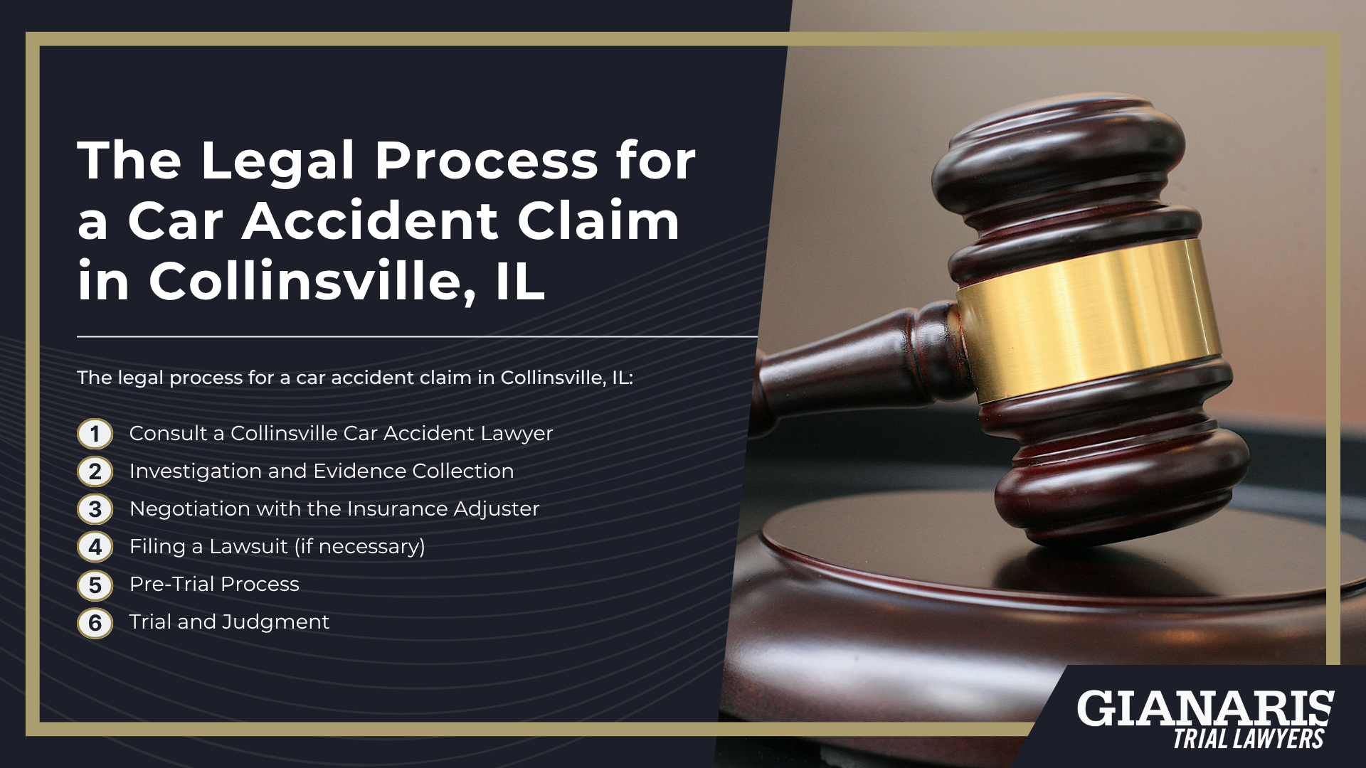 Meet Our Team of Experienced Collinsville Car Accident Lawyers; How Much Does it Cost to Hire a Car Accident Attorney from Gianaris Trial Lawyers; The Legal Process for a Car Accident Claim in Collinsville, IL