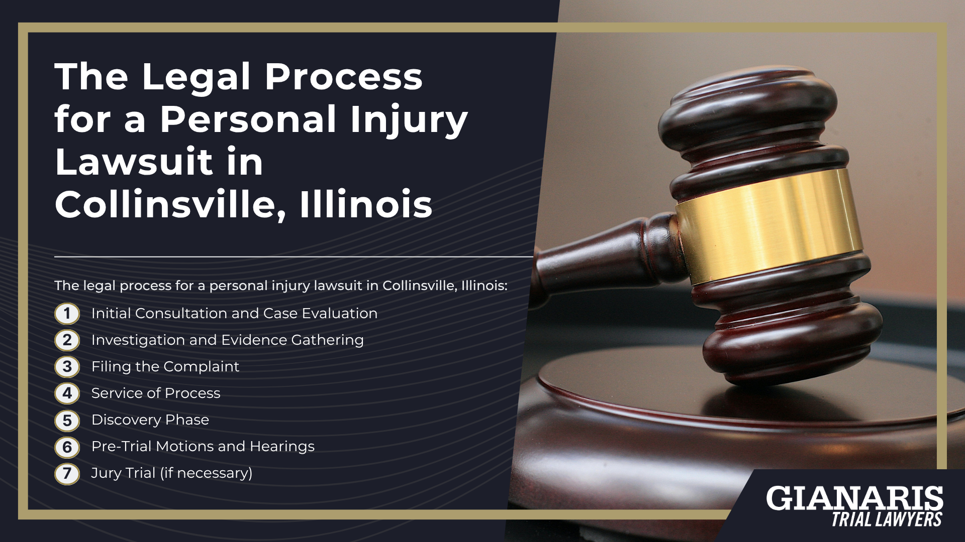 Meet Our Team of Collinsville Personal Injury Lawyers; Types of Personal Injury Claims We Handle; Steps to Take After a Personal Injury Accident in Collinsville, IL; Gather Evidence for Your Personal Injury Case; Damages in Personal Injury Claims; The Legal Process for a Personal Injury Lawsuit in Collinsville, Illinois