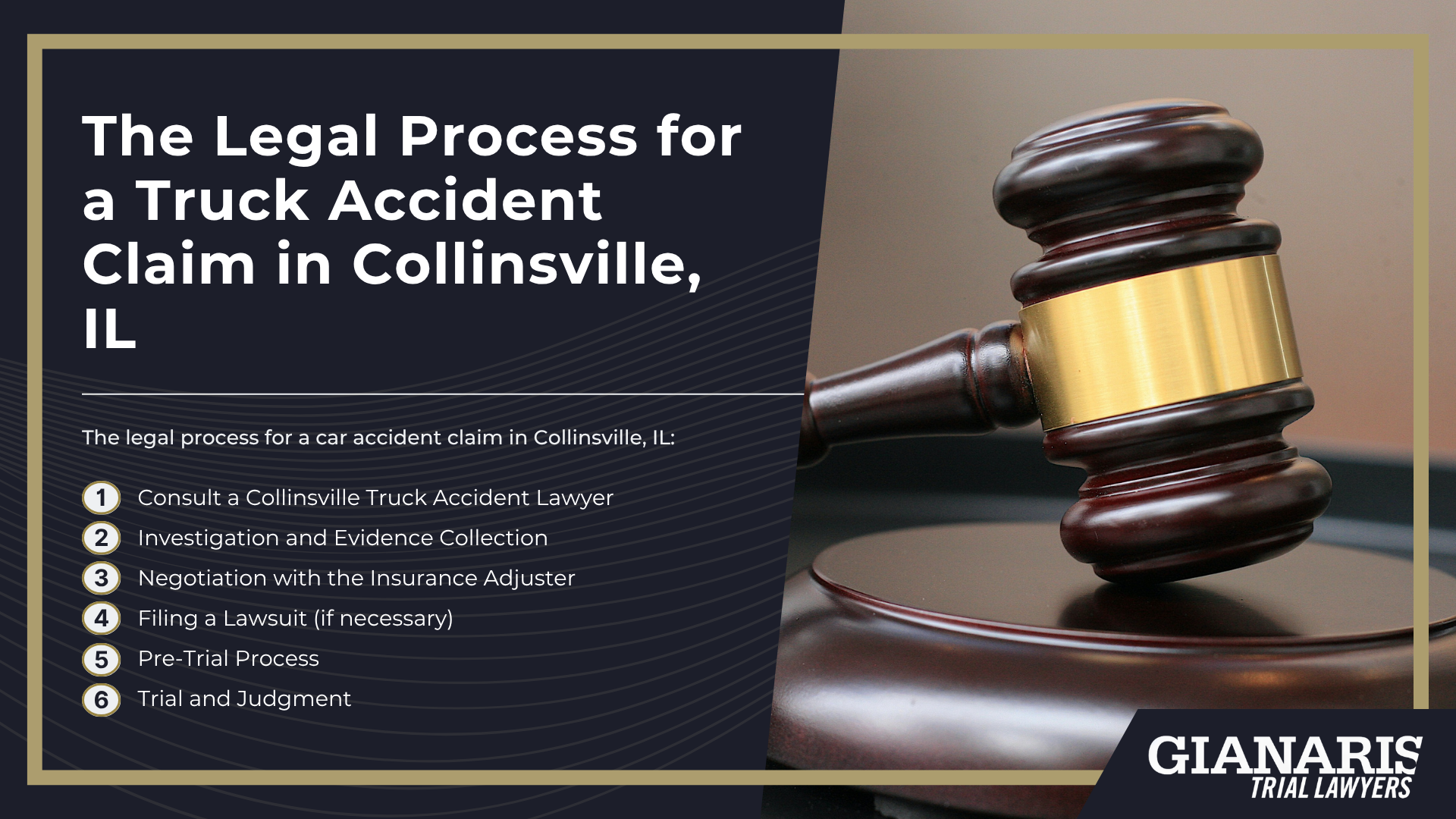 Meet Our Team of Experienced Collinsville Truck Accident Lawyers; How Much Does it Cost to Hire a Truck Accident Attorney from Gianaris Trial Lawyers; The Legal Process for a Truck Accident Claim in Collinsville, IL