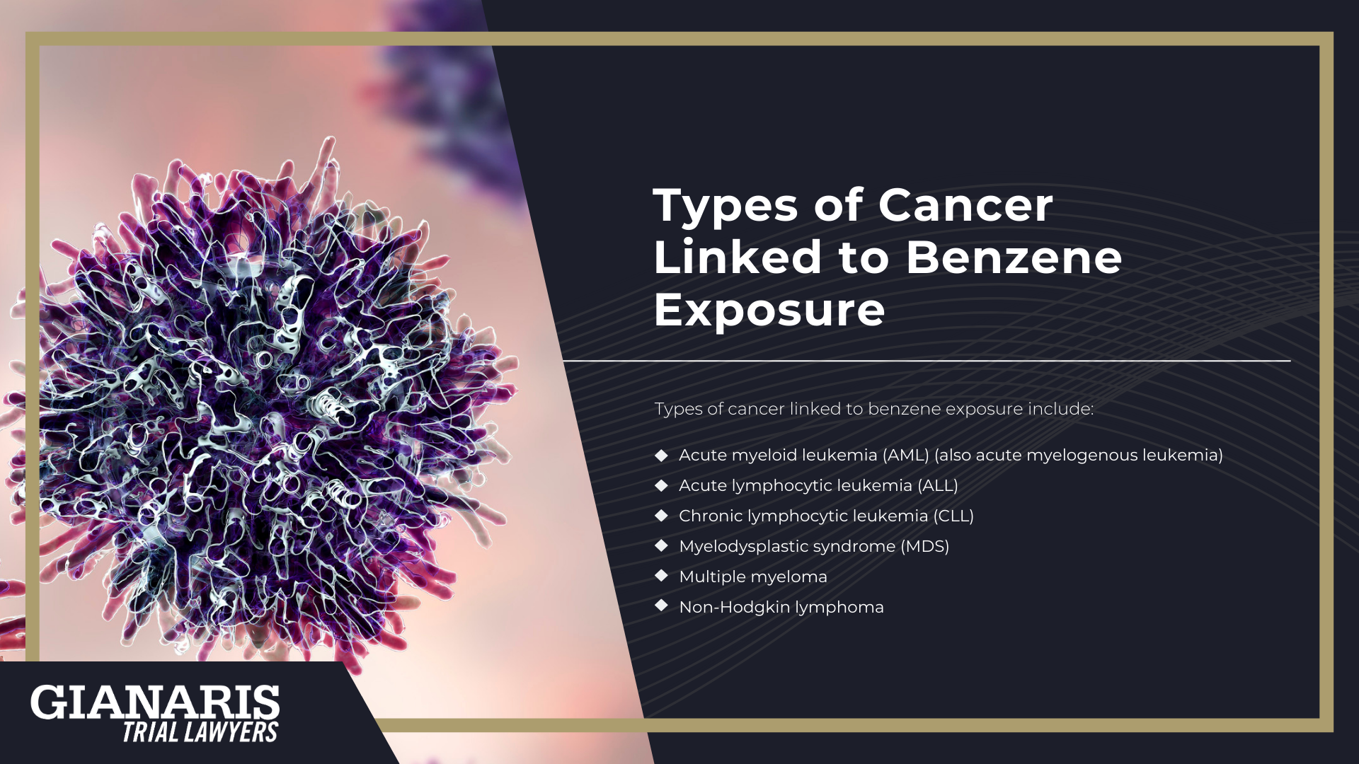 How are People Exposed to Benzene; Occupational Exposure_ Workers at Risk; Environmental Exposure to Benzene_ Communities at Risk; Health Effects Linked to Benzene Exposure; Types of Cancer Linked to Benzene Exposure