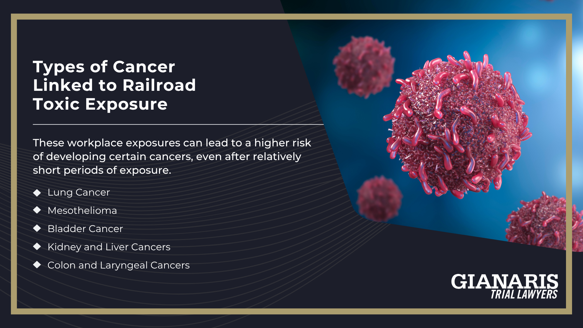 Types of Chemical Exposure Dangers in the Railroad Industry; Types of Cancer Linked to Railroad Toxic Exposure
