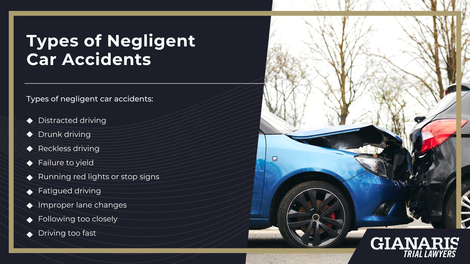 Meet Our Team of Experienced Collinsville Car Accident Lawyers; How Much Does it Cost to Hire a Car Accident Attorney from Gianaris Trial Lawyers; The Legal Process for a Car Accident Claim in Collinsville, IL; Illinois Insurance Coverage Laws for Auto Accidents; Types of Negligent Car Accidents