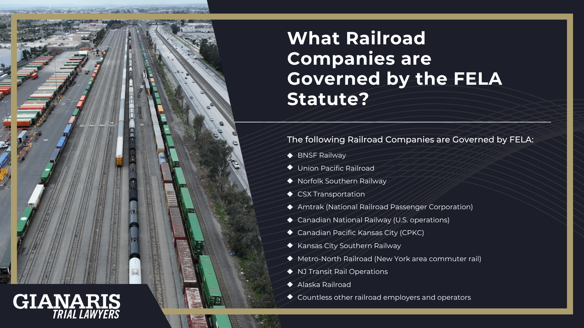 An Overview of the Federal Employers Liability Act (FELA); What Railroad Companies are Governed by the FELA Statute