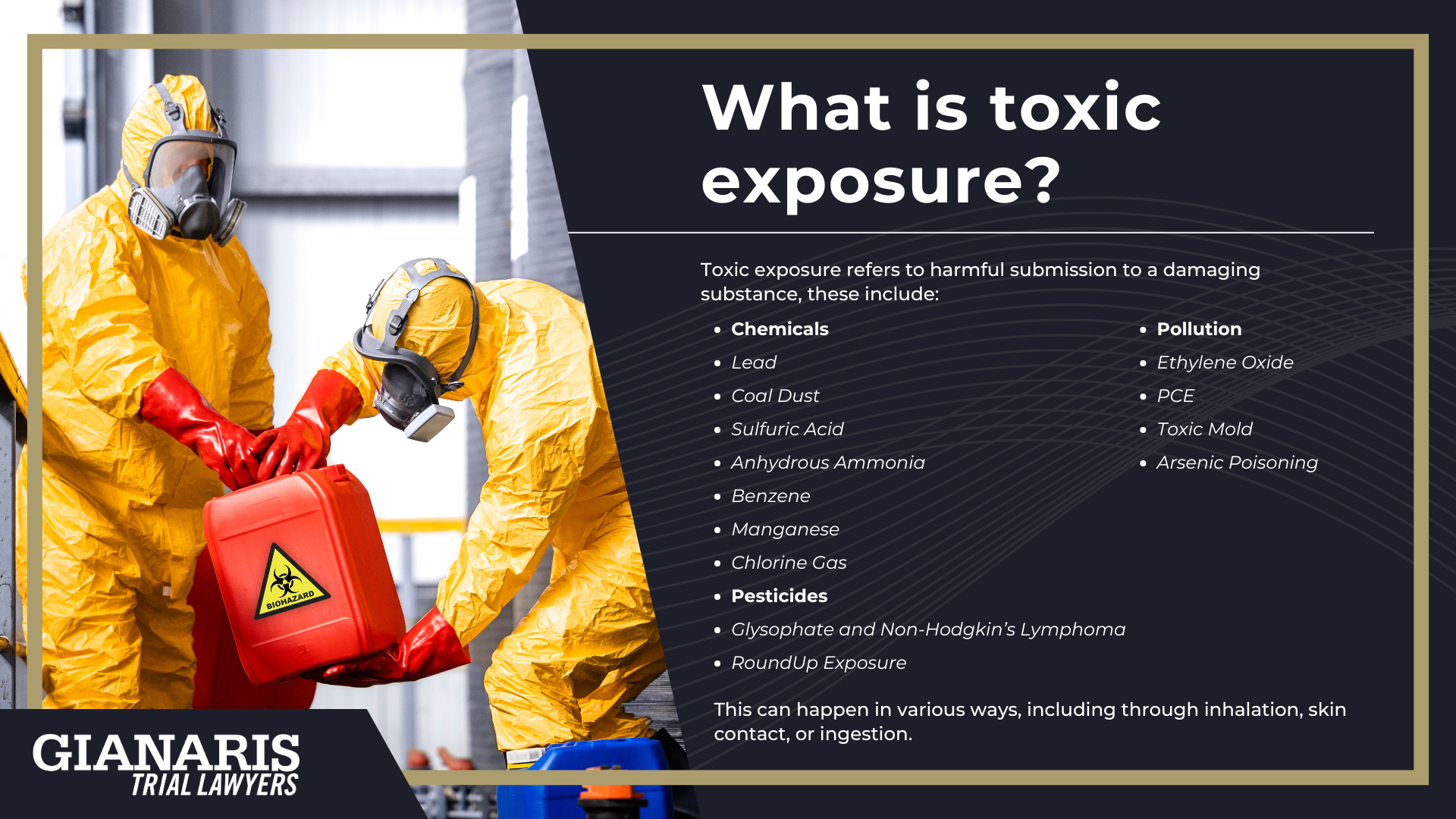What is toxic exposure