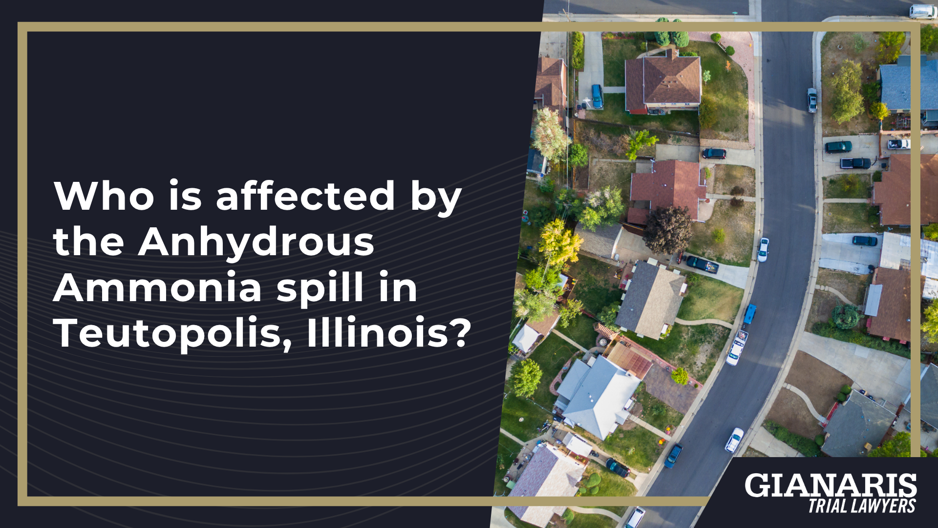 Who is affected by the Anhydrous Ammonia spill in Teutopolis, Illinois