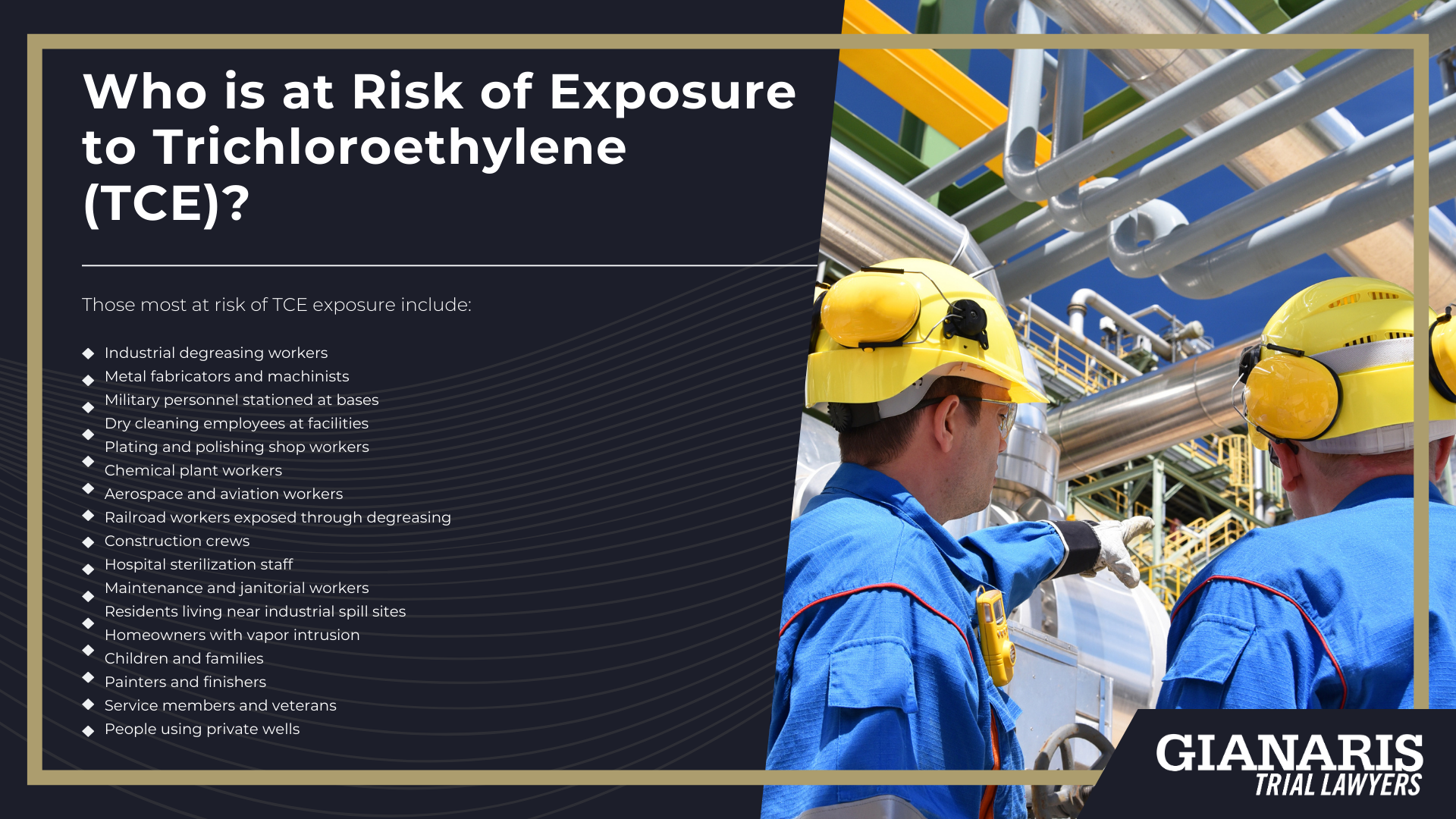 What is Trichloroethylene (TCE) and Where is it Used; How are People Exposed to TCE; Who is at Risk of Exposure to Trichloroethylene (TCE)