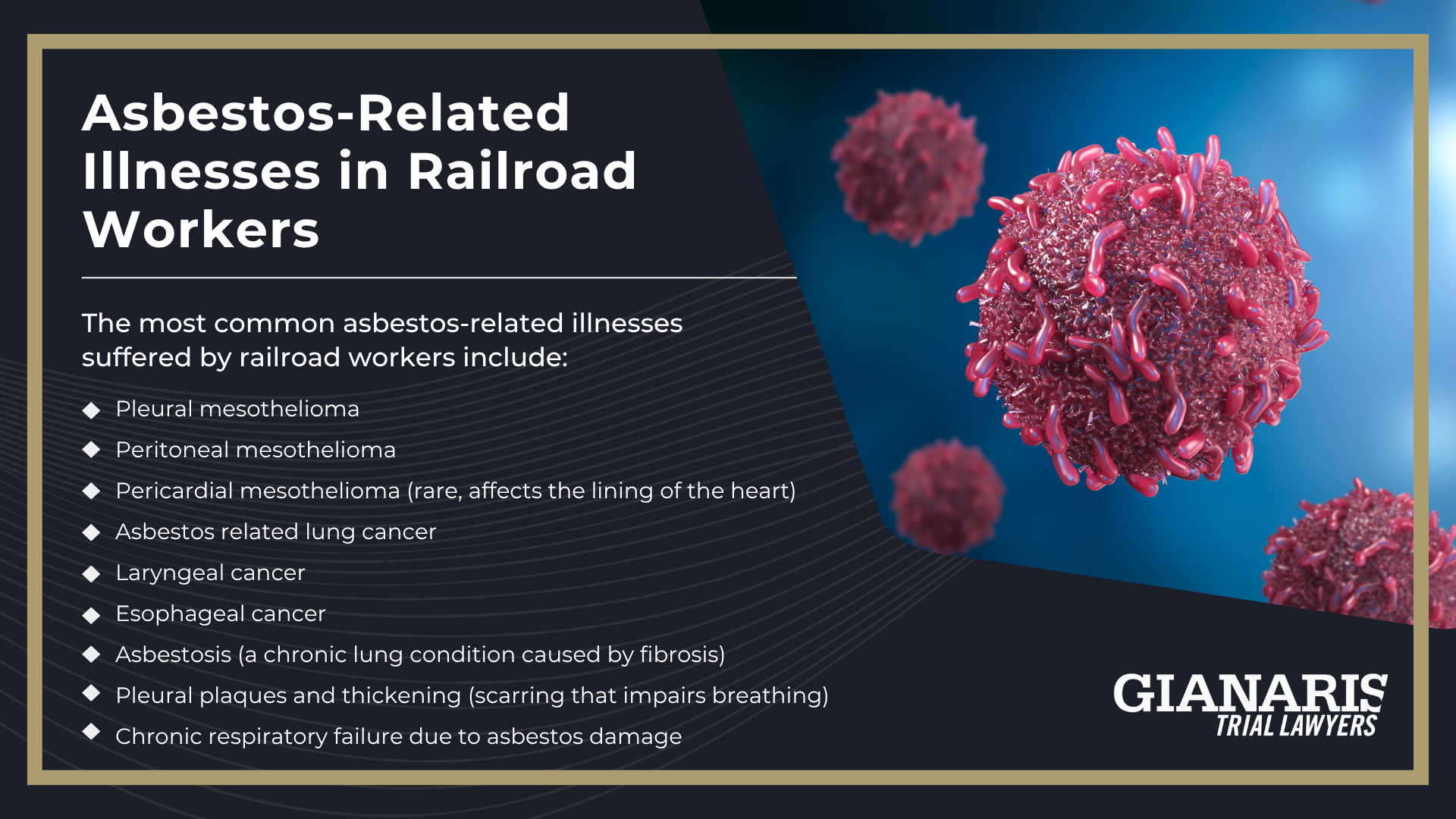 Railroad Workers with a High Risk of Asbestos Exposure; How Are Railroad Workers Exposed to Asbestos; Asbestos-Related Illnesses in Railroad Workers