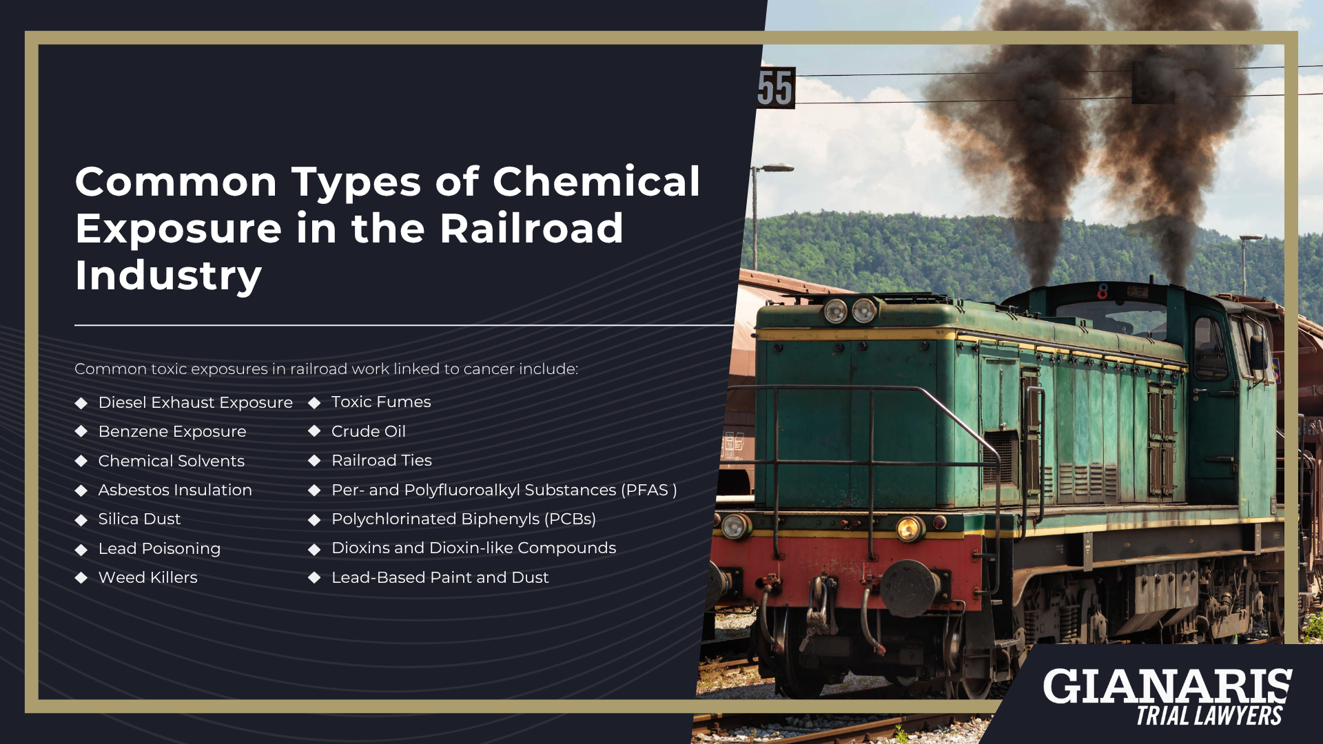 Common Types of Chemical Exposure in the Railroad Industry