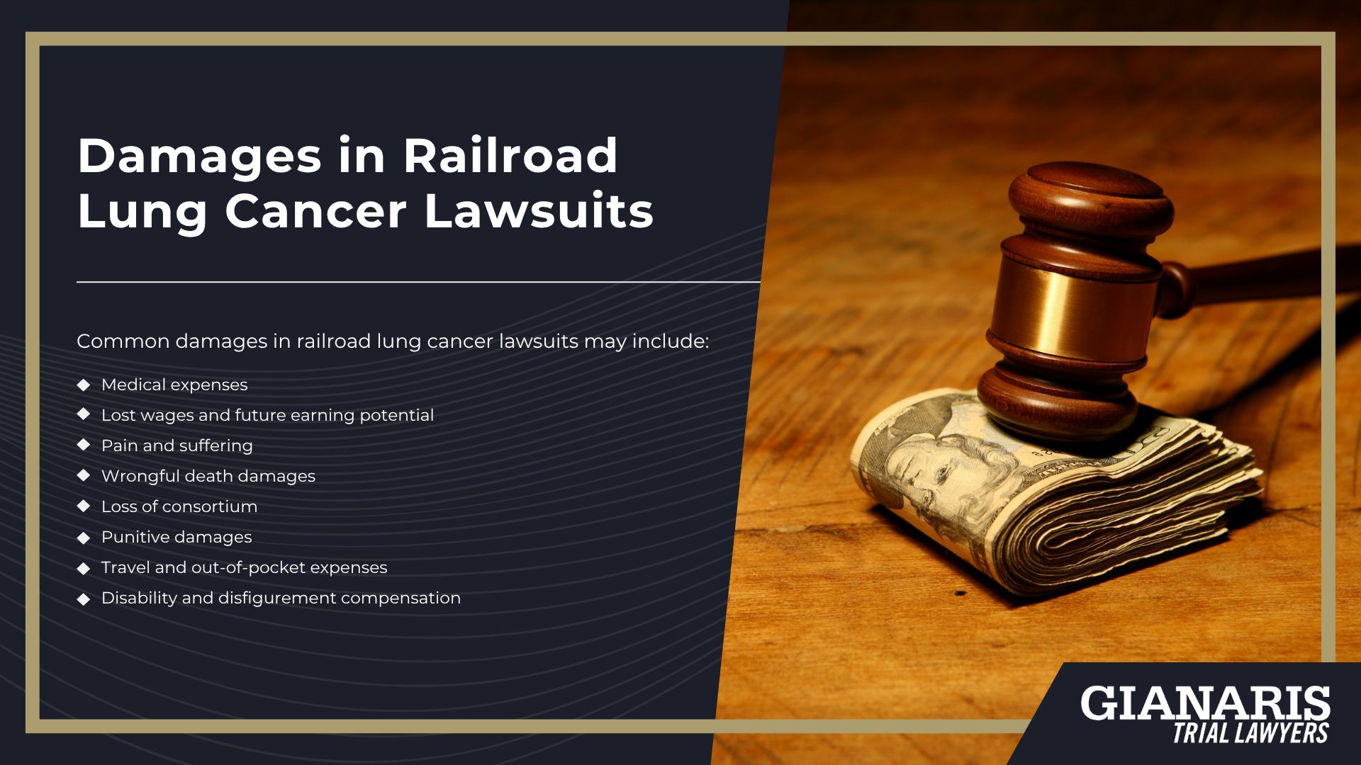 How is Lung Cancer Linked to the Railroad Industry; Railroad Jobs Linked to an Increased Risk of Lung Cancer; About Lung Cancer; Lung Cancer Complications; Types of Lung Cancer and Their Relation to Railroad Work; Lung Cancer Treatment Options; Do You Qualify for a Railroad Workers Cancer Lawsuit; Gathering Evidence for a Railroad Lung Cancer Claim; Damages in Railroad Lung Cancer Lawsuits