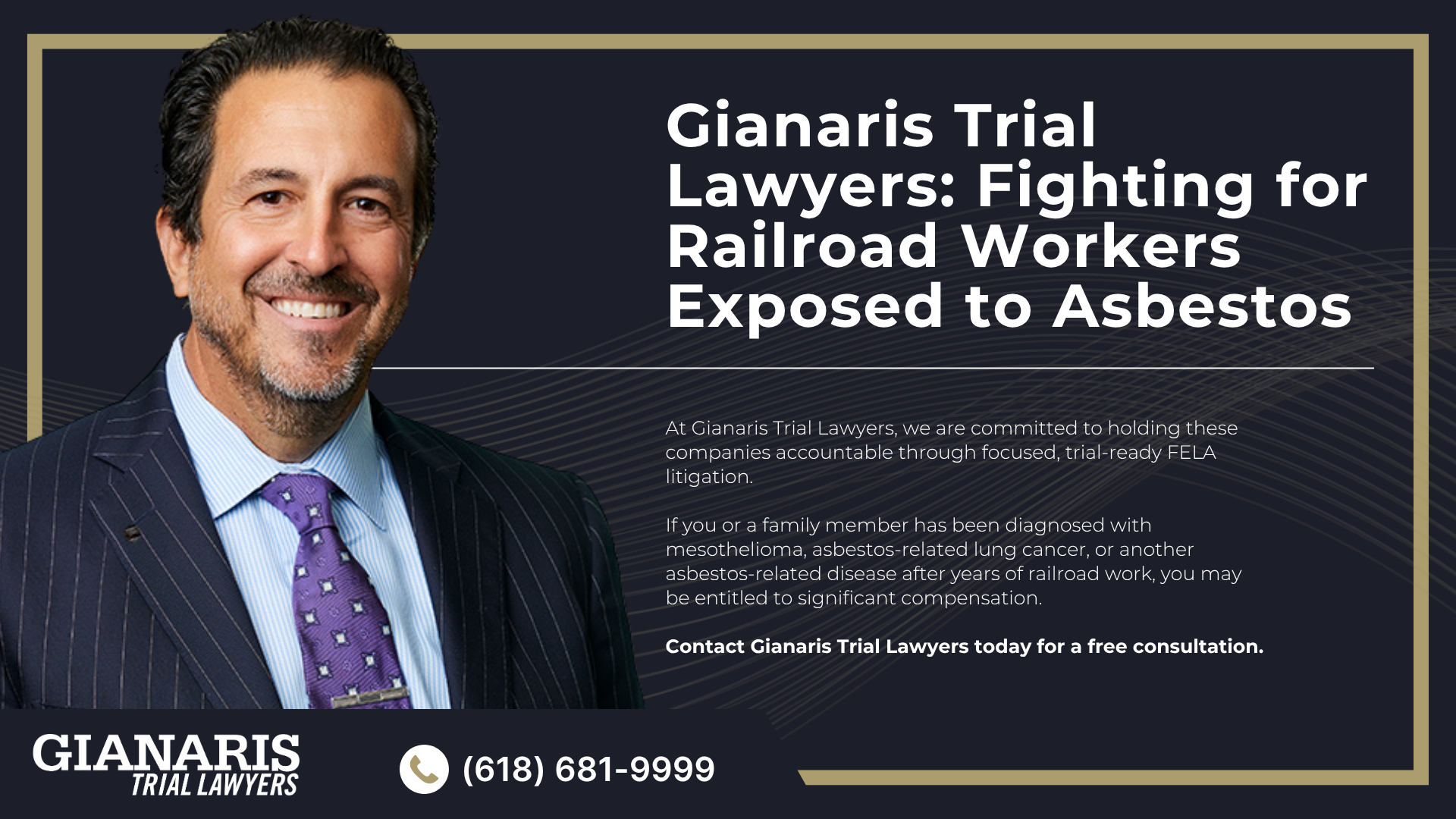 Railroad Workers with a High Risk of Asbestos Exposure; How Are Railroad Workers Exposed to Asbestos; Asbestos-Related Illnesses in Railroad Workers; FELA Claims for Mesothelioma and Asbestos Related Diseases; Gathering Evidence for a FELA Asbestos Exposure Claim; Recoverable FELA Compensation for Asbestos Claims; Gianaris Trial Lawyers_ Fighting for Railroad Workers Exposed to Asbestos
