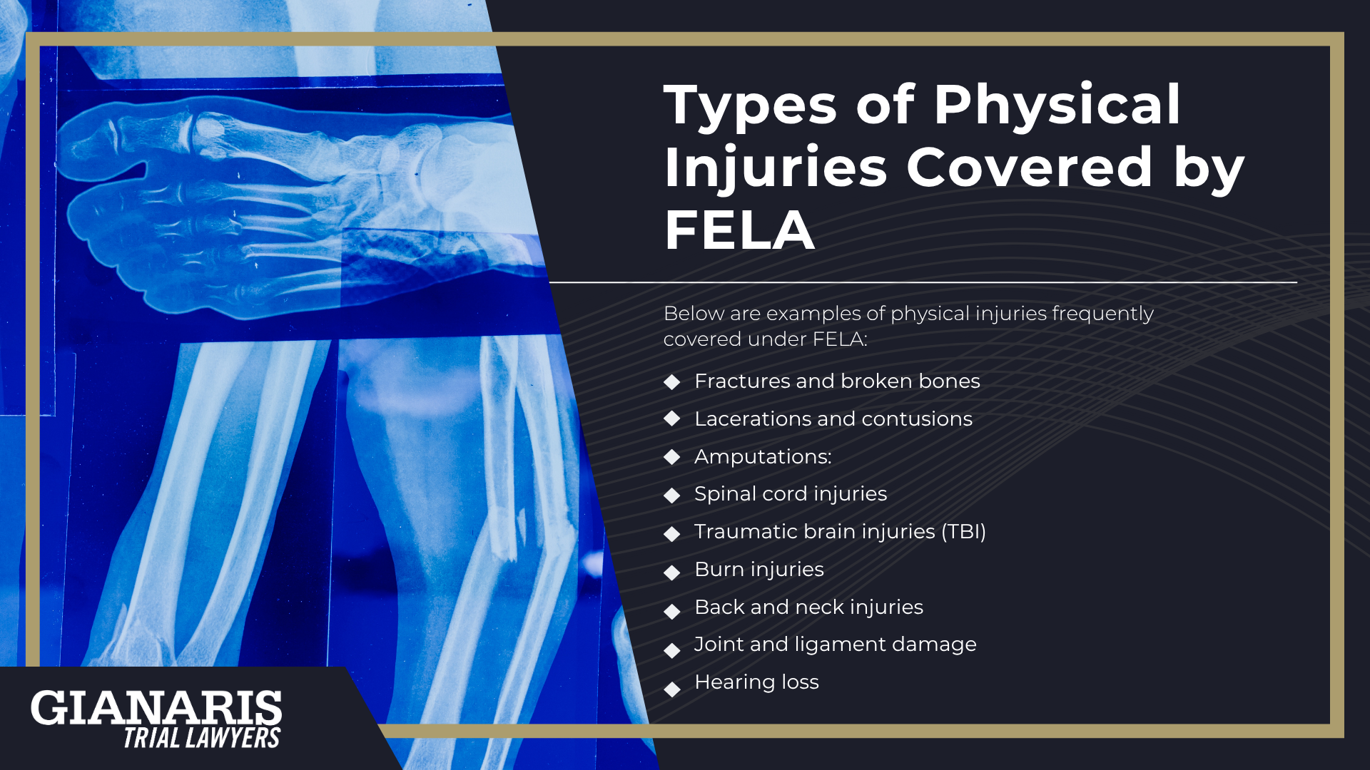 Types of Physical Injuries Covered by FELA