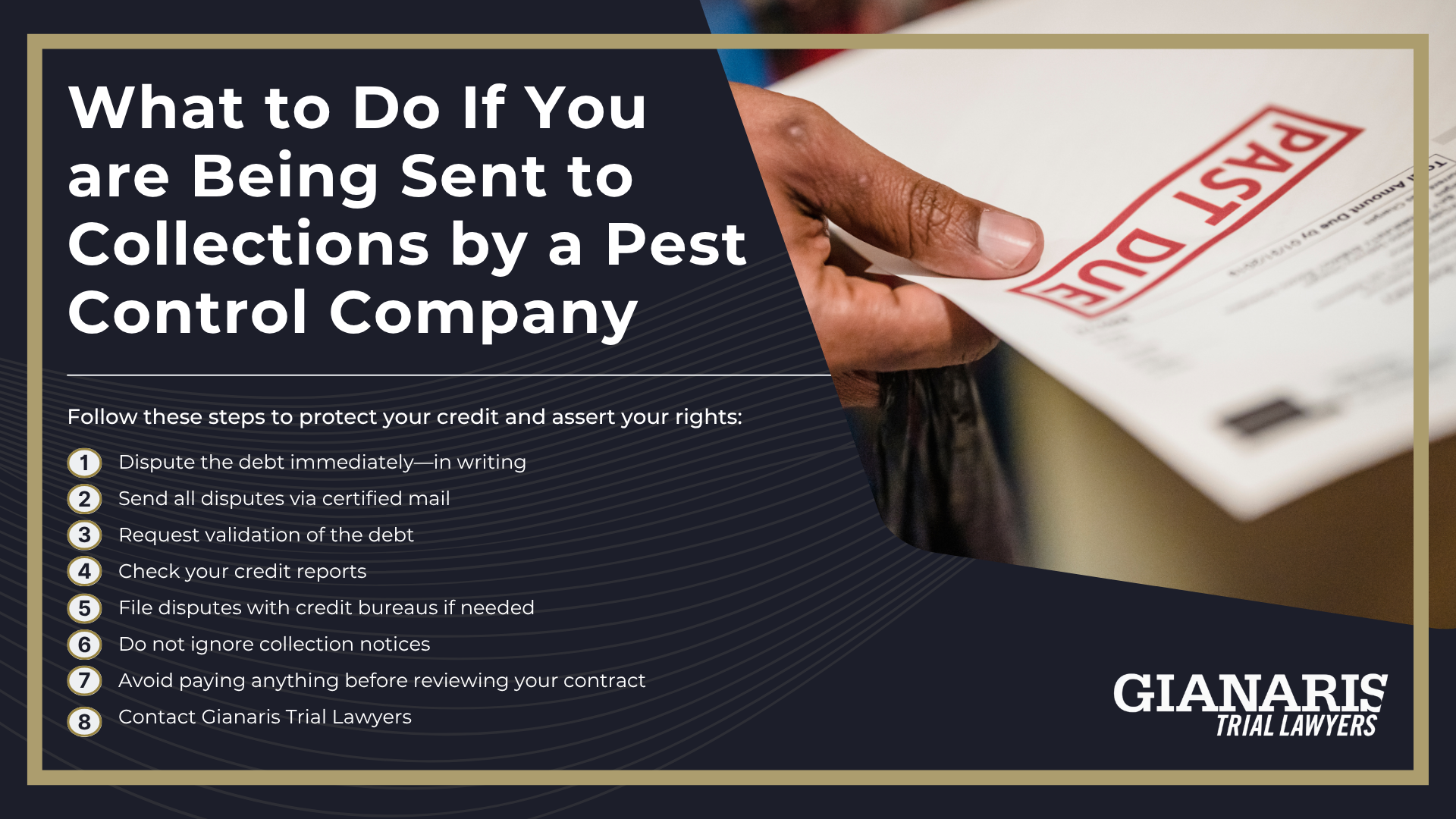 How Door-to-Door Pest Control Works (and What to Look Out For); What Services Do These Door-to-Door Pest Control Companies Offer; Why Door-to-Door Pest Control Contracts Are Often Misleading; Legal Actions Taken Against Door-to-Door Pest Control Companies; Do You Qualify for a Door-to-Door Pest Control Lawsuit; What to Do If You are Already a Customer of a Pest Control Company; What to Do If You are Being Sent to Collections by a Pest Control Company