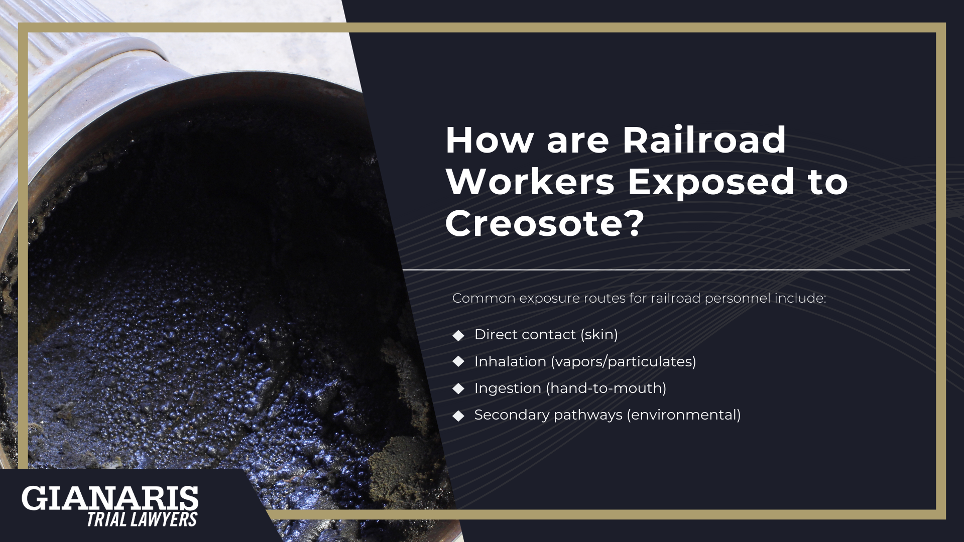 How are Railroad Workers Exposed to Creosote
