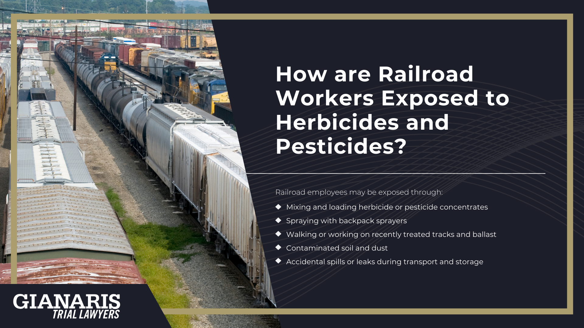 How are Railroad Workers Exposed to Herbicides and Pesticides