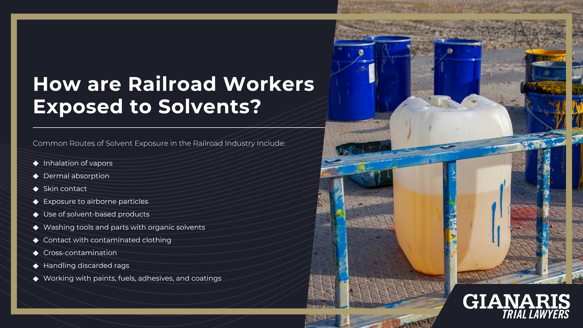 How are Railroad Workers Exposed to Solvents