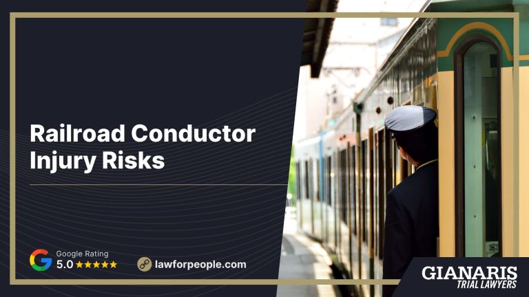 Railroad Conductor Injury Risks; Physical Injury and Chemical Exposure Risks Faced by Railroad Conductors; Physical Injury Risks for Railroad Conductors; Chemical Exposure Risks for Railroad Conductors; How Do FELA Claims Allow Injured Railroad Workers to Seek Fair Compensation; Gathering Evidence for a FELA Claim; Damages in FELA Lawsuits; Gianaris Trial Lawyers_ Get Help from an Experienced FELA Lawyer