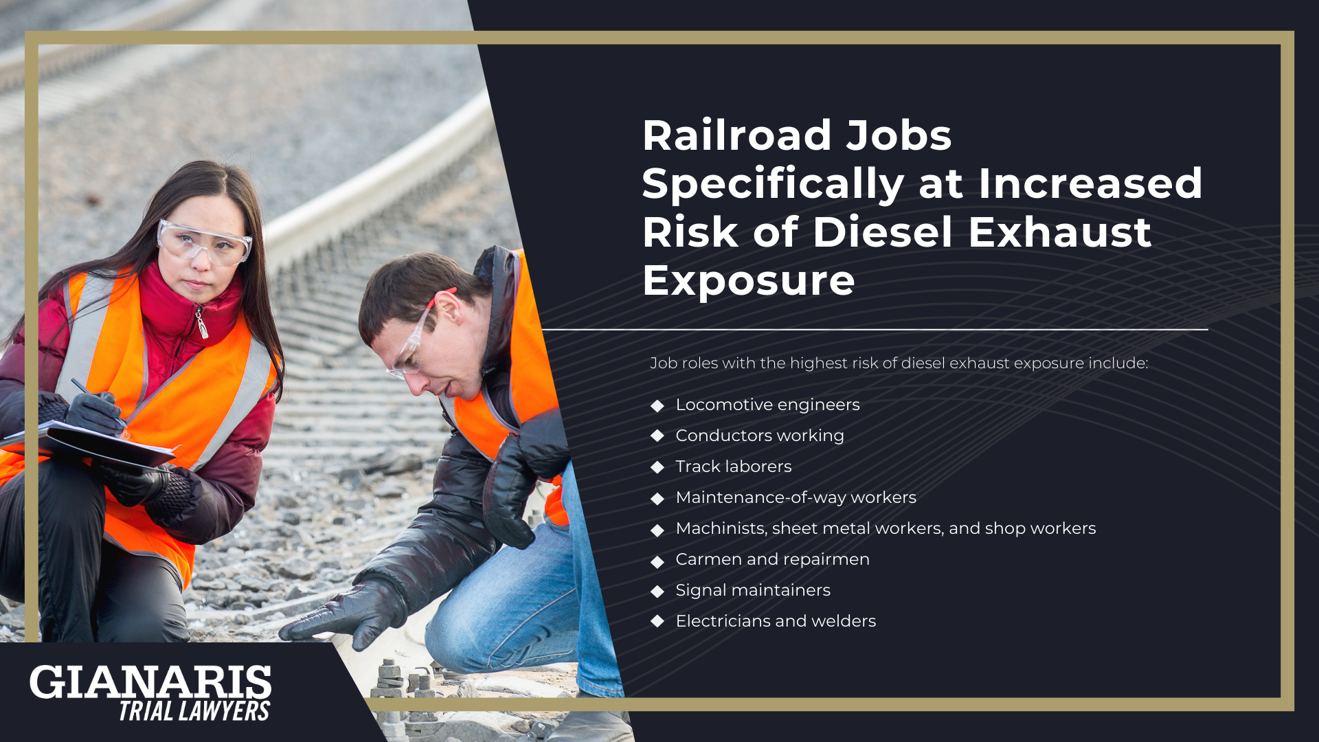 How are Railroad Workers Exposed to Diesel Exhaust; Railroad Jobs Specifically at Increased Risk of Diesel Exhaust Exposure