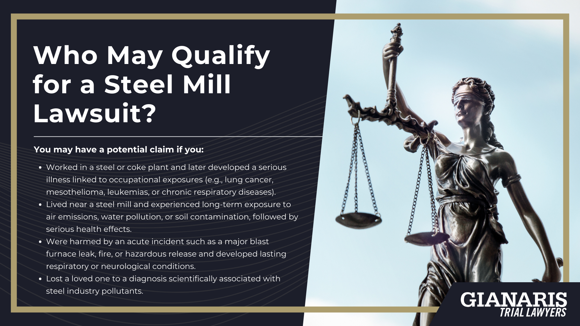 What is a Steel Plant; Types of Chemicals and Pollutants from Steel Production; Occupational Exposure Risks; Community Exposure Risks; Health Impacts of the Steel Industry; Non-Cancer Health Impacts of Steel Plants; Regulating and Monitoring the Steel Industry; Who May Qualify for a Steel Mill Lawsuit