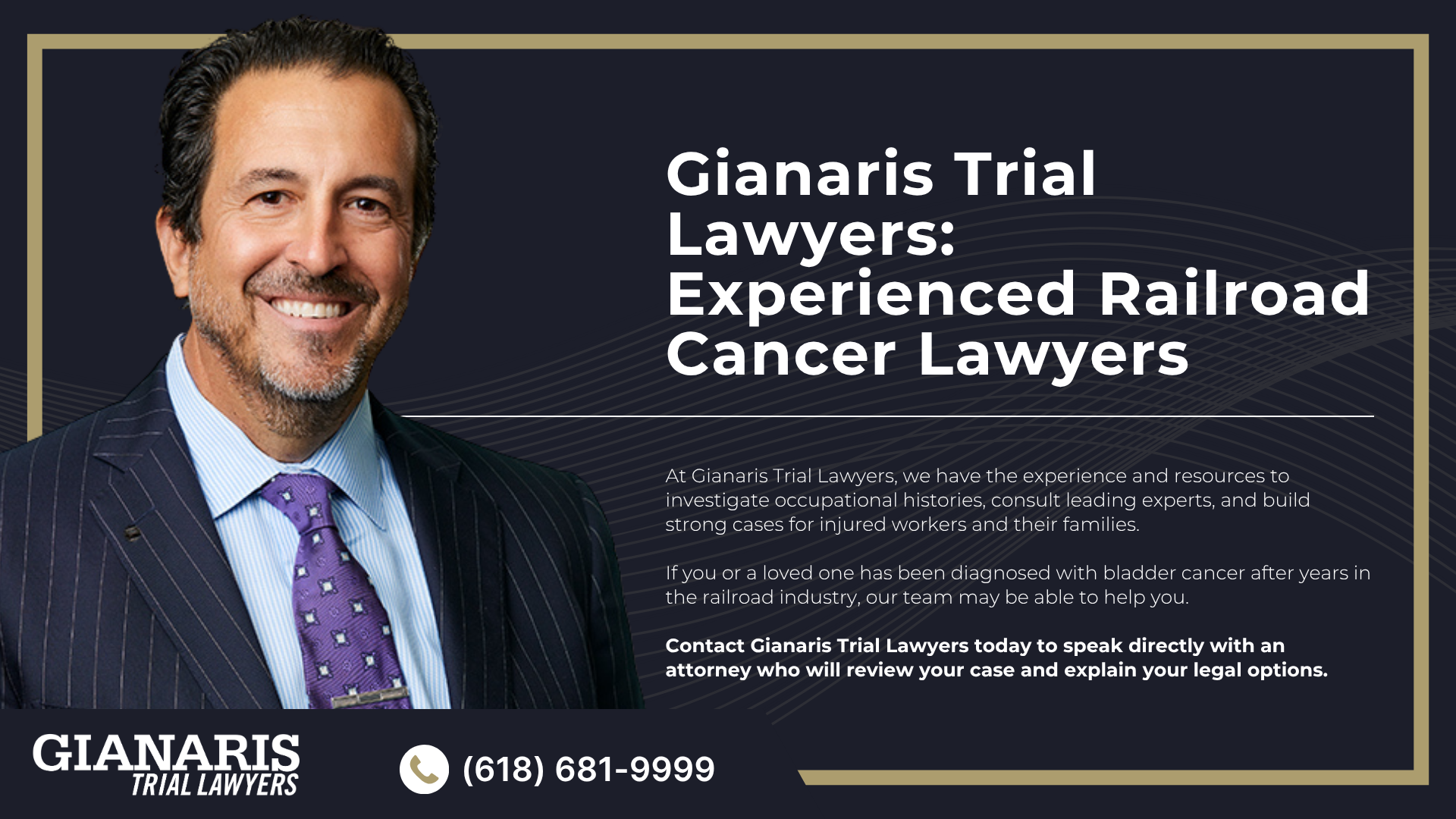 How is Bladder Cancer Linked to the Railroad Industry; Railroad Jobs Linked to an Increased Risk of Toxic Exposure and Bladder Cancer; About Bladder Cancer;  About Bladder Cancer;  Symptoms and Complications of Bladder Cancer; Types of Bladder Cancer; Do You Qualify for a Railroad Workers Cancer Lawsuit; Gianaris Trial Lawyers_ Experienced Railroad Cancer Lawyers
