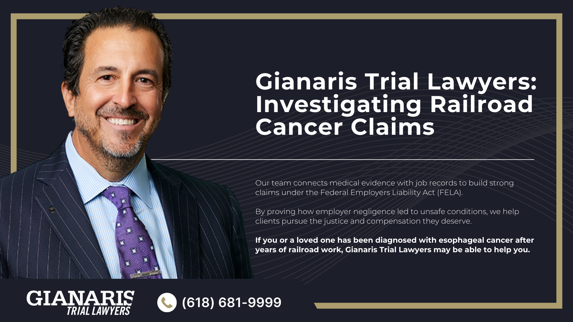 How is Esophageal Cancer Linked to the Railroad Industry; Substances Linked to Esophageal Cancer in Railroad Work; About Esophageal Cancer; Symptoms and Complications of Esophageal Cancer; Do You Qualify for a Railroad Esophageal Cancer Lawsuit; Gathering Evidence for a Railroad Cancer Lawsuit; Recoverable Damages in Railroad Cancer Lawsuits; Gianaris Trial Lawyers_ Investigating Railroad Cancer Claims