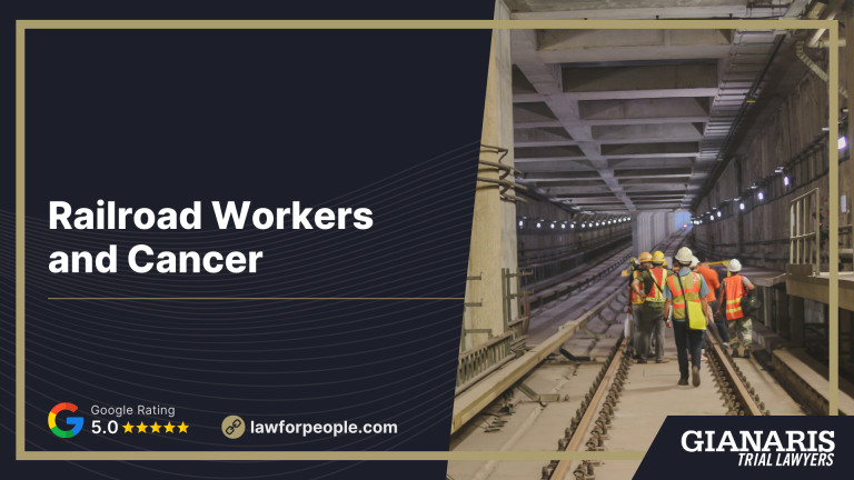 Railroad Workers and Cancer; What Types of Cancer are Most Often Linked to Railroad Work; Toxic Substances Railroad Workers Are Exposed To; The Legal Rights of Railroad Workers Diagnosed with Cancer; The Legal Process for a FELA Cancer Lawsuit; Damages Potentially Available in Railroad Cancer Claims; Gianaris Trial Lawyers_ Railroad Cancer Attorneys