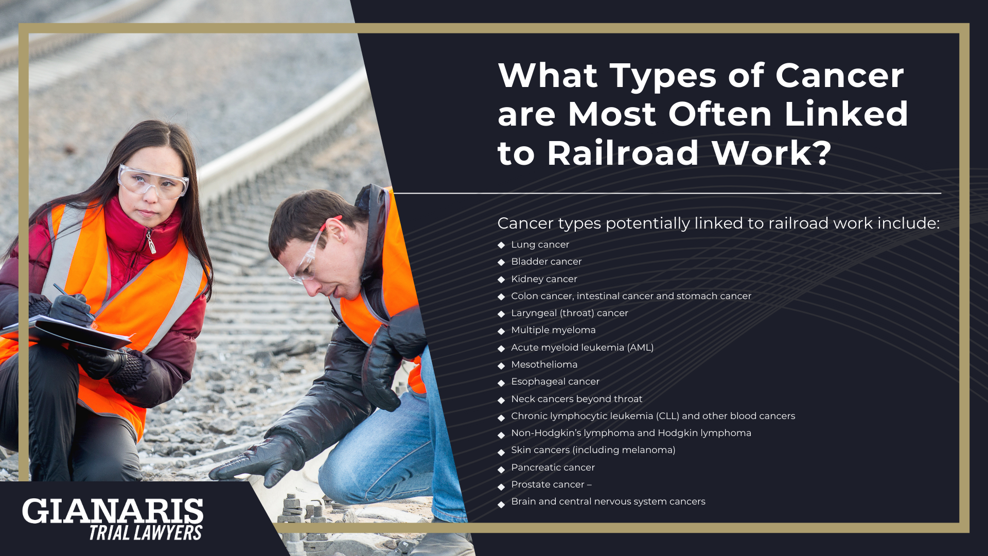 What Types of Cancer are Most Often Linked to Railroad Work