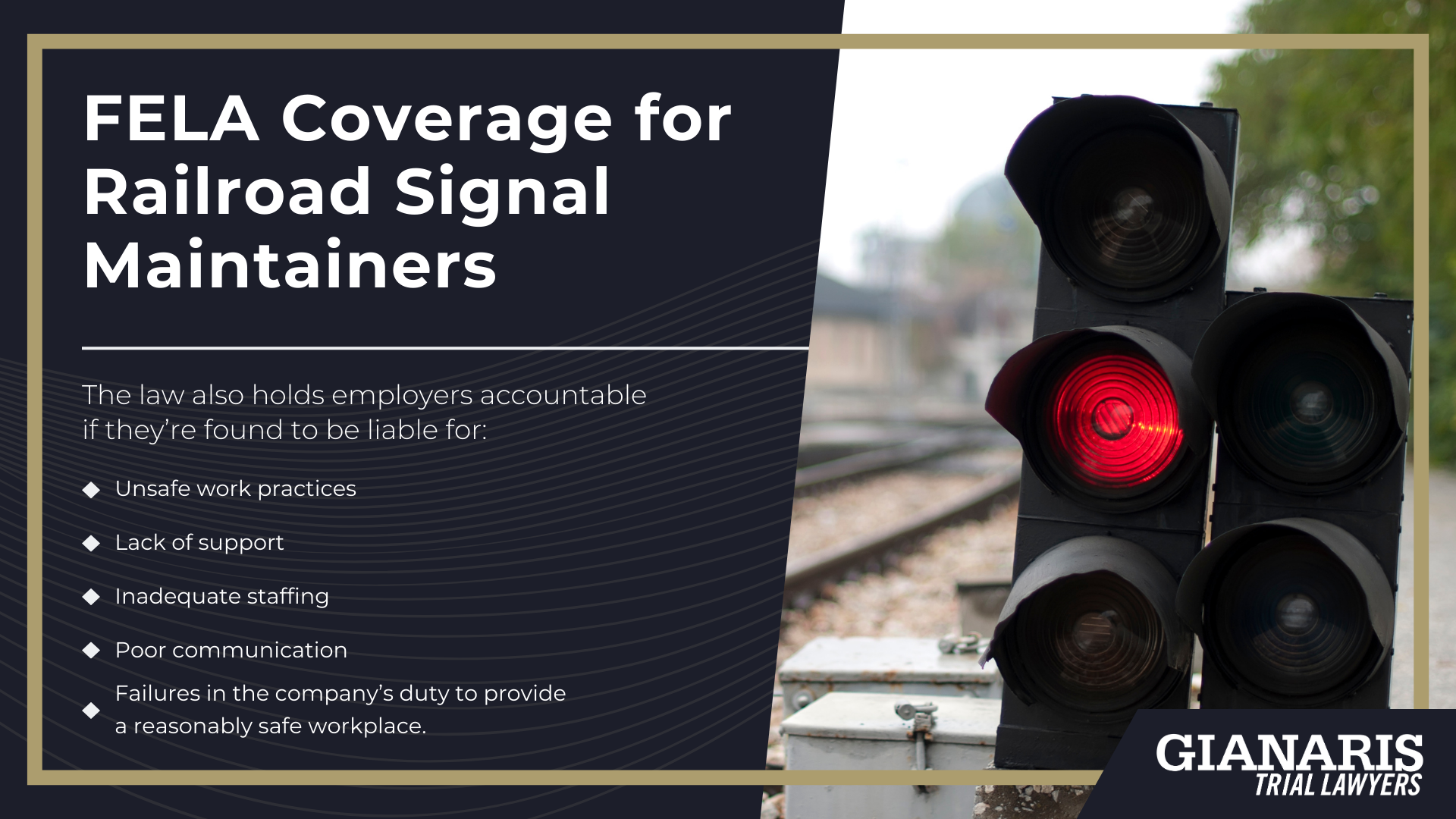 Your Role as a Railroad Signal Maintainer; The Equipment You Handle and Maintain; Physical Injury Risks for Railroad Signal Maintainers; Mental Health Risks for Railroad Signal Maintainers; Chemical and Environmental Exposure Risks; FELA Coverage for Railroad Signal Maintainers