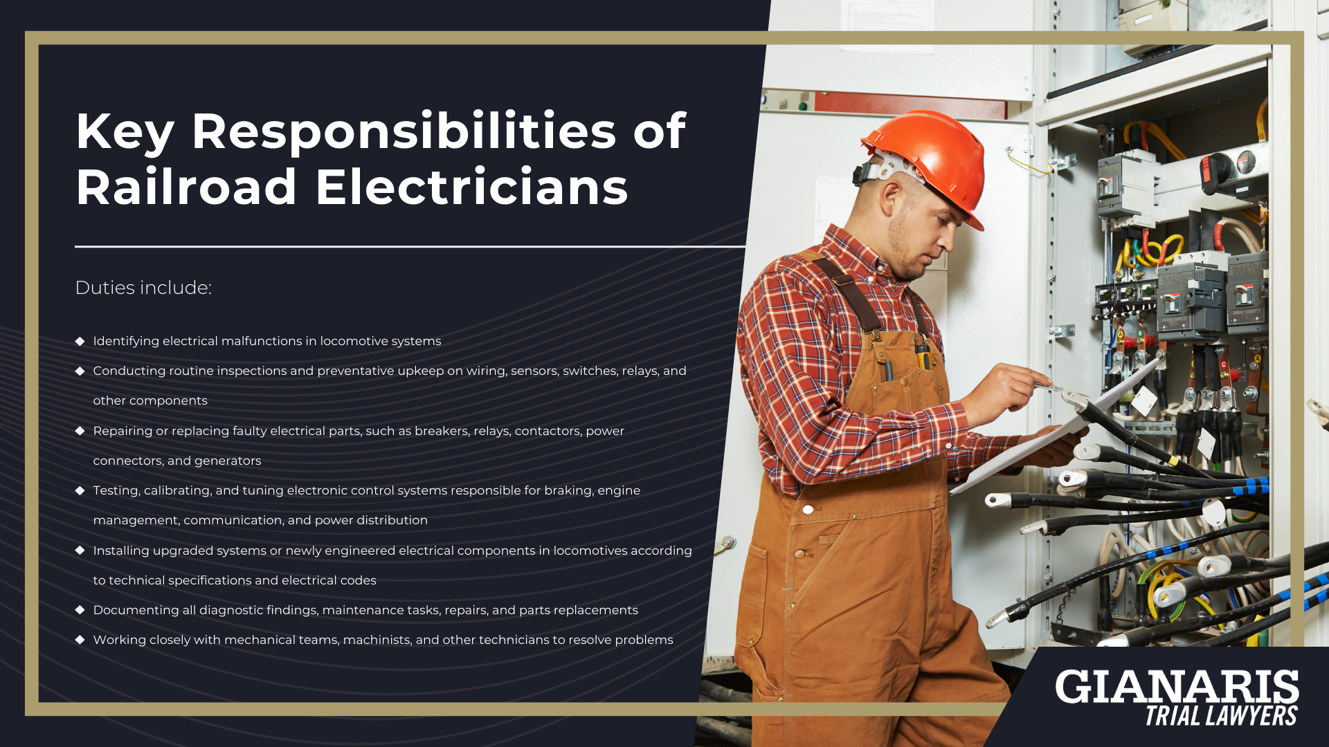 What It Is Like Being a Train Electrician; Key Responsibilities of Railroad Electricians