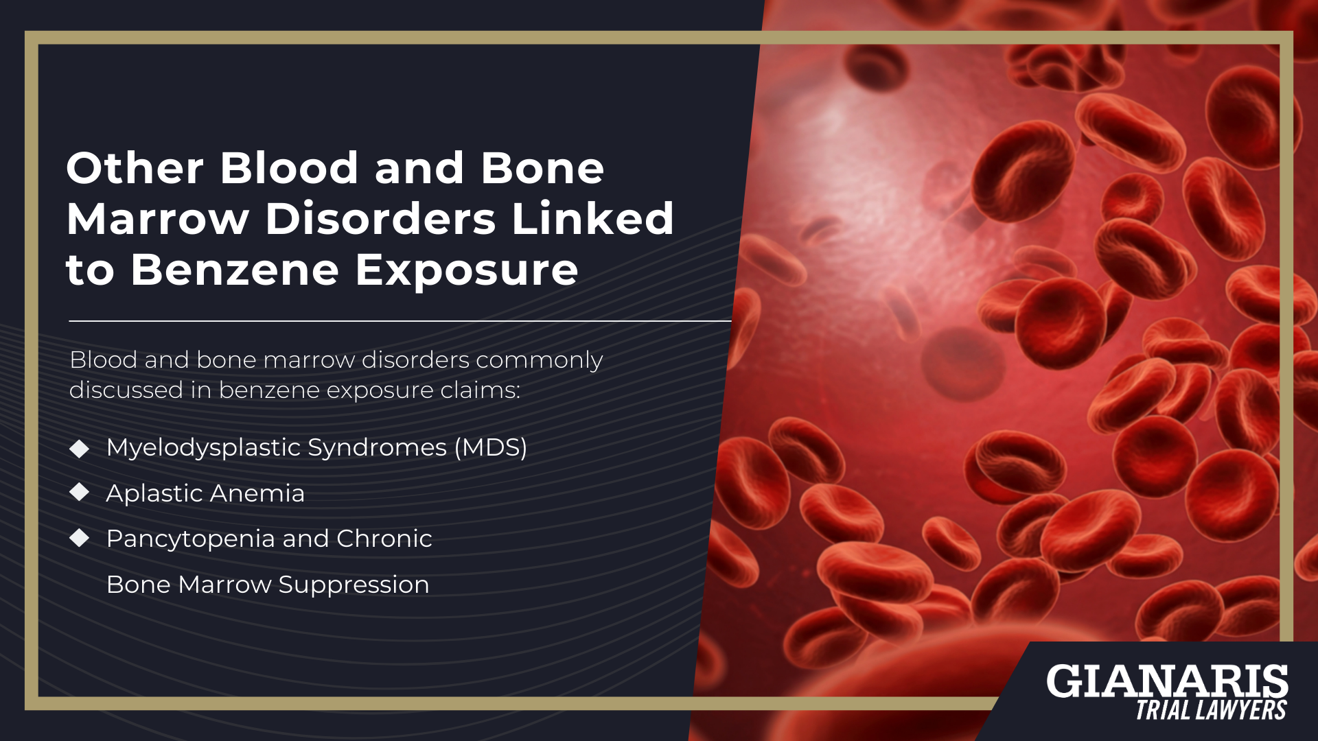 Understanding Eligibility in Benzene Exposure Claims; Why Benzene Lawsuits Focus on Exposure History and Medical Diagnosis; Documented Benzene Exposure_ The First Qualification Requirement; Occupational Benzene Exposure_ High-Risk Industries and Job Roles; Environmental and Community Exposure to Benzene; Medical Conditions Commonly Associated With Benzene Exposure; Other Blood and Bone Marrow Disorders Linked to Benzene Exposure