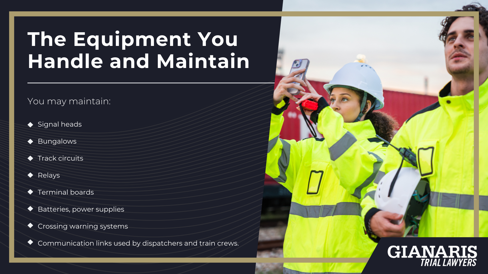 Your Role as a Railroad Signal Maintainer; The Equipment You Handle and Maintain