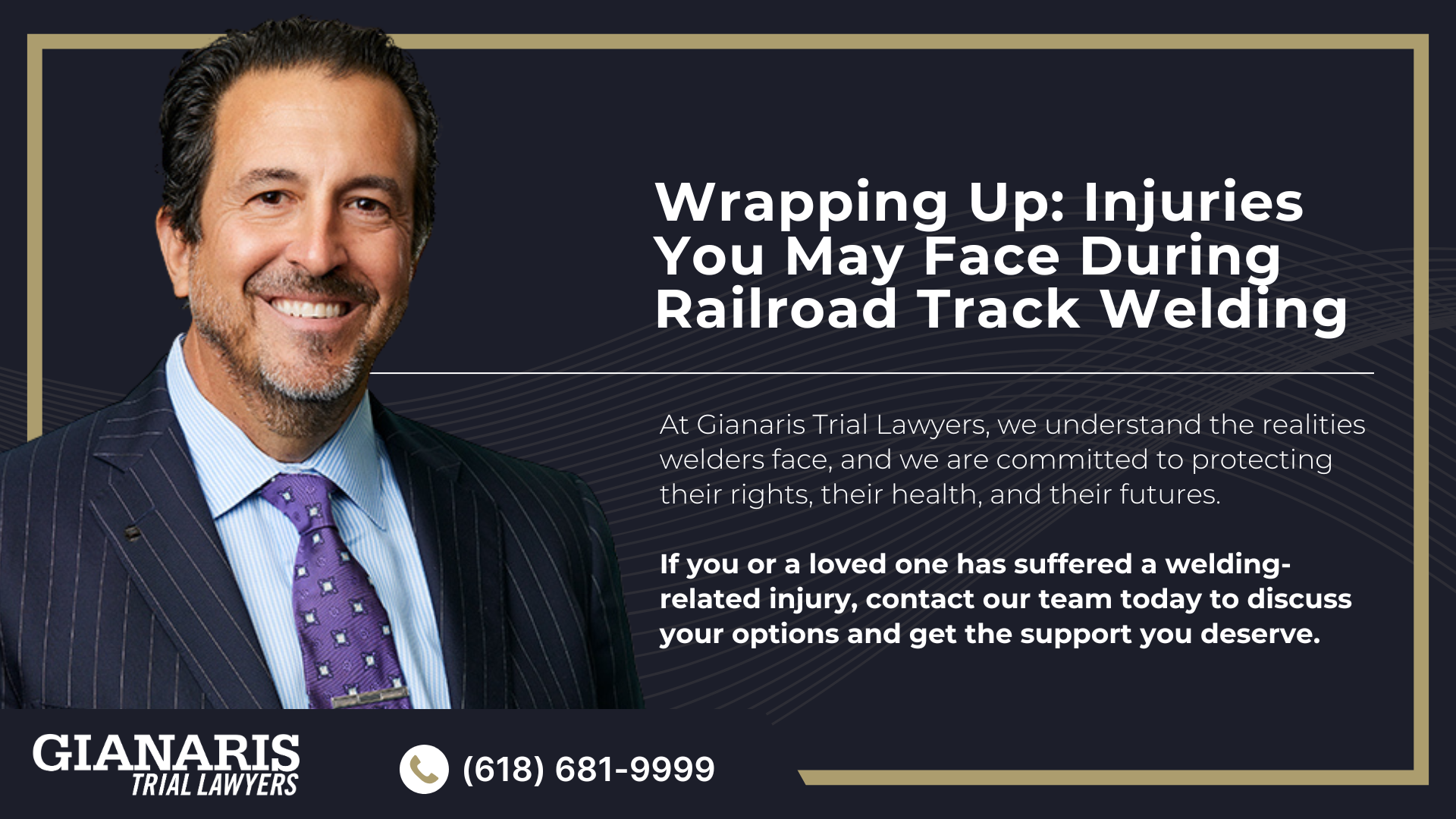 Railroad Welders_ A Critical but High-Risk Role in the Railroad; Physical Injury and Chemical Exposure Risks Faced by Railroad Welders; Common Physical Injuries From Thermite Welding and Other Processes; Common Chemical Exposure Injuries From Gas Pressure Welding and Other Processes; How FELA Covers Injuries for Railroad Welders; FELA Claim Process; Types of Evidence To Support Your FELA Claim; Common Evidence in Railroad Welder FELA Cases; Damages That May Be Covered; Common Challenges and Pitfalls in FELA Claims; Wrapping Up_ Injuries You May Face During Railroad Track Welding