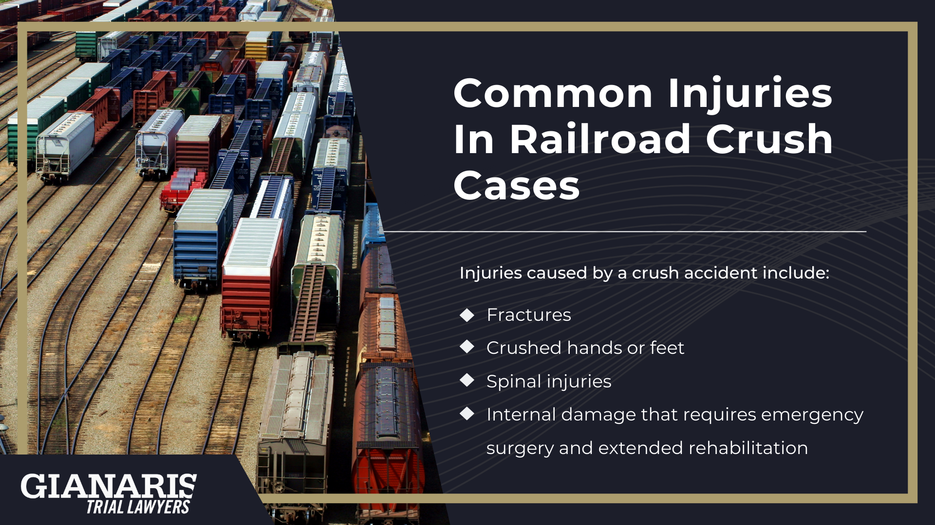 The History And Purpose Of The Federal Employers Liability Act (FELA); Who is Covered Under FELA; Legal Requirements Under FELA; Proving Negligence and Establishing Liability; Damages and Recoverable Damages Under FELA; FELA Statute of Limitations; Common Injuries In Railroad Crush Cases 