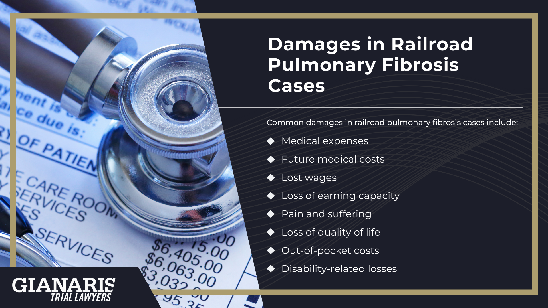 What Is Pulmonary Fibrosis; Symptoms of Pulmonary Fibrosis; How is Pulmonary Fibrosis Treated; How is Working in the Railroad Industry Linked to Pulmonary Fibrosis; Inhaled Dust, Fibers, and Fumes in Railroad Settings; Can You File a FELA Claim for Railroad Pulmonary Fibrosis; Gathering Evidence for a Railroad Pulmonary Fibrosis Claim; Damages in Railroad Pulmonary Fibrosis Cases; Damages in Railroad Pulmonary Fibrosis Cases