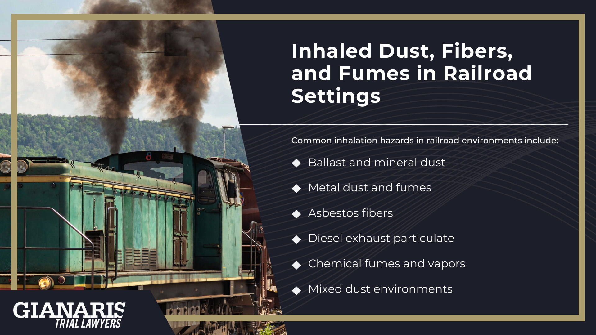 What Is Pulmonary Fibrosis; Symptoms of Pulmonary Fibrosis; How is Pulmonary Fibrosis Treated; How is Working in the Railroad Industry Linked to Pulmonary Fibrosis; Inhaled Dust, Fibers, and Fumes in Railroad Settings