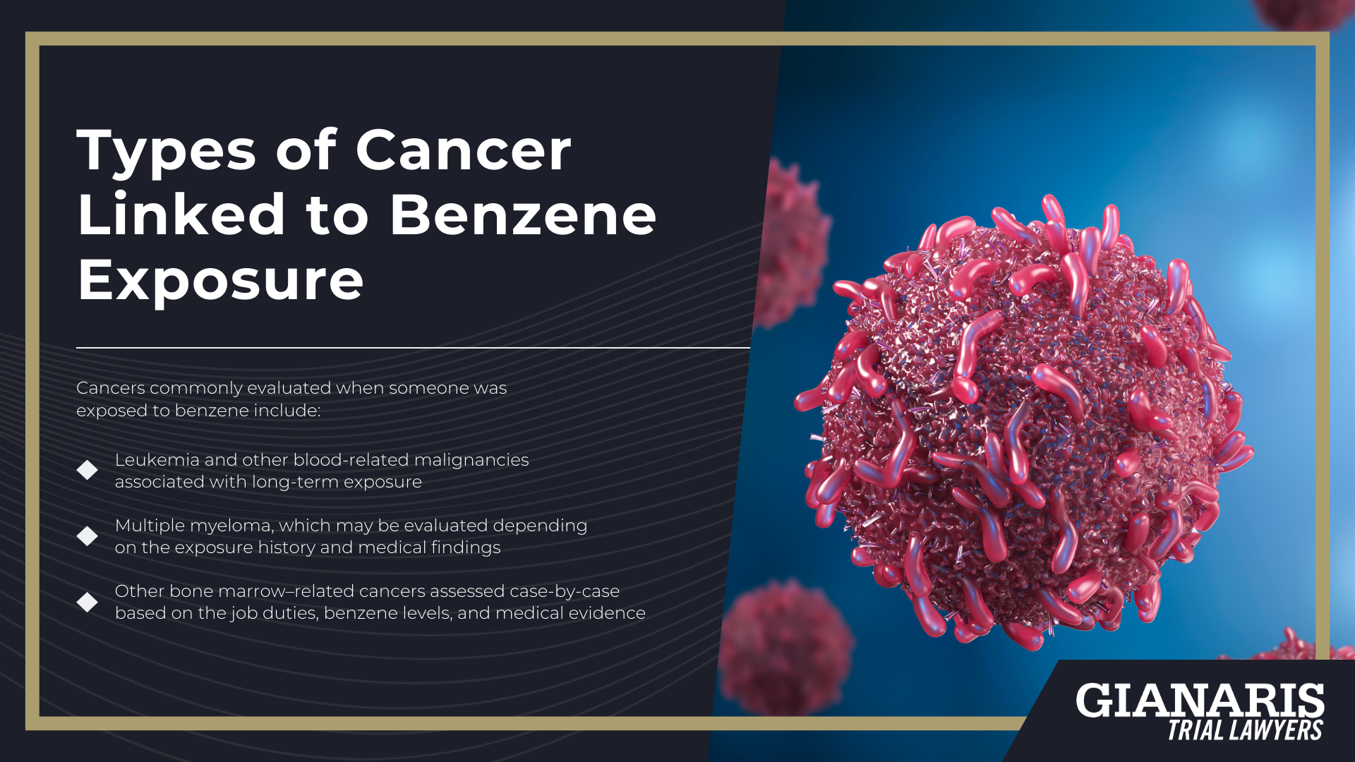 What Is Benzene; How Are People Exposed to Benzene; Refinery Worker Benzene Exposure; Causes of Benzene Exposure For Refinery Workers; Risks Refinery Workers Face From Benzene Exposure; Health Effects of Benzene; Types of Cancer Linked to Benzene Exposure